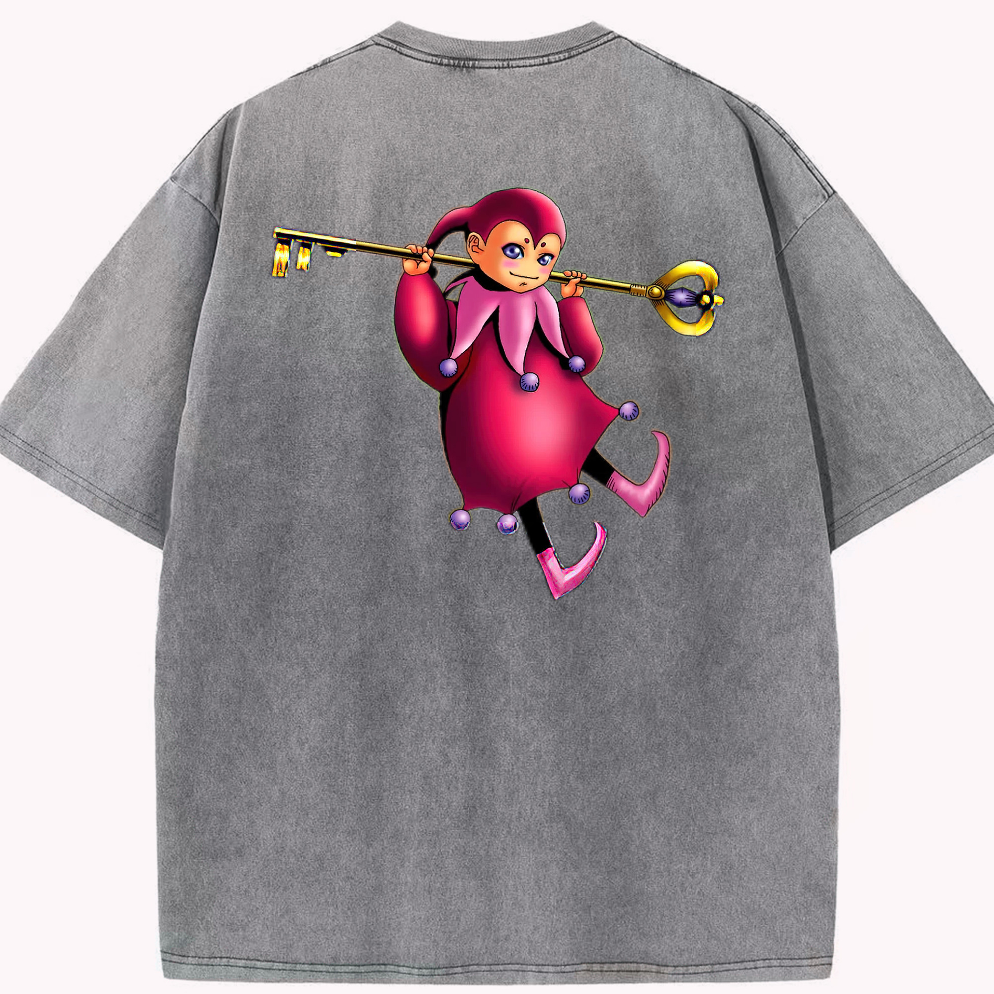 （画像用） 遊☆戯☆王 Yu-Gi-Oh! 綿100% ヴィンテージ風 半袖Tシャツ（背面プリント）