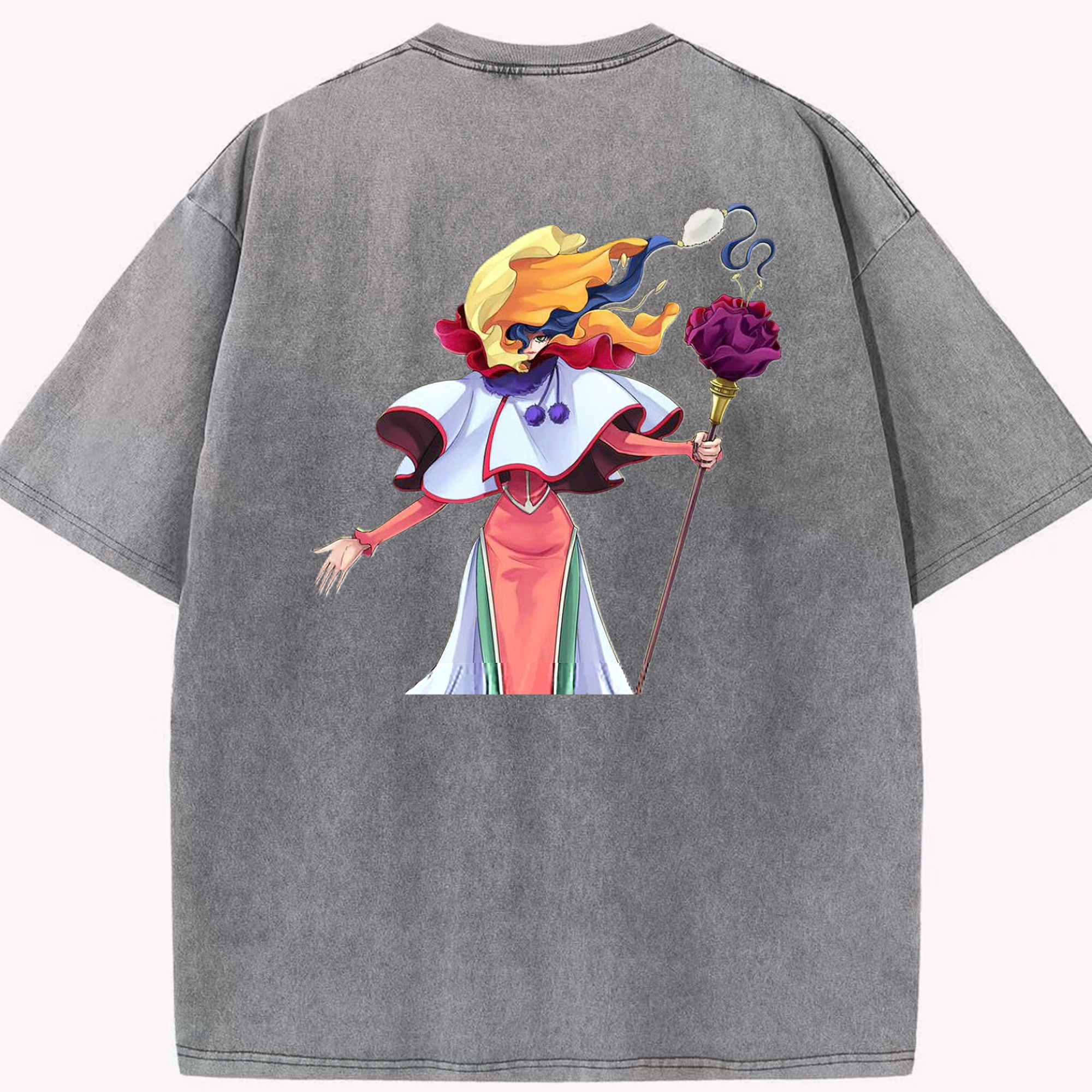 （画像用） 遊☆戯☆王 Yu-Gi-Oh! 綿100% ヴィンテージ風 半袖Tシャツ（背面プリント）