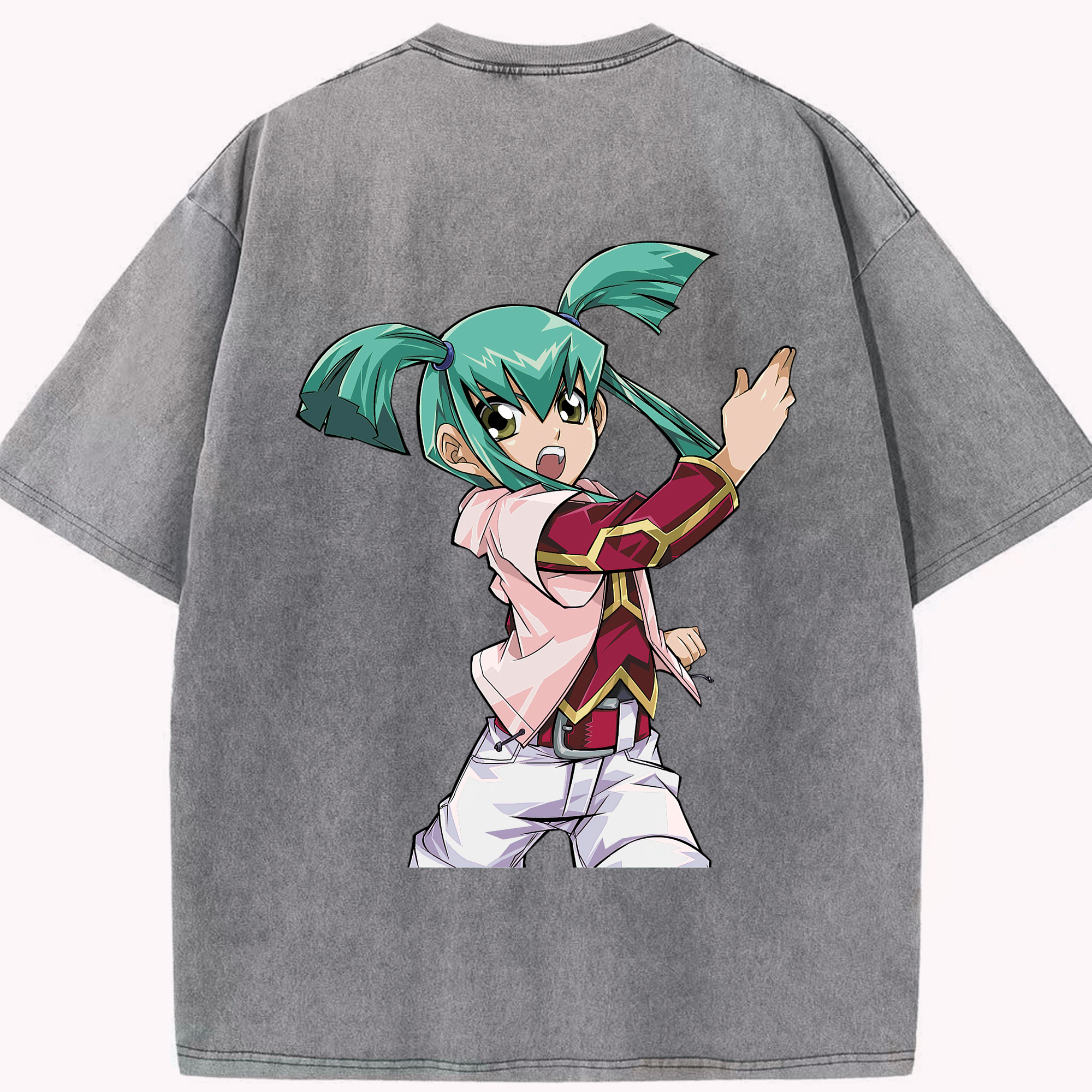 （画像用） 遊☆戯☆王 Yu-Gi-Oh! 綿100% ヴィンテージ風 半袖Tシャツ（背面プリント）
