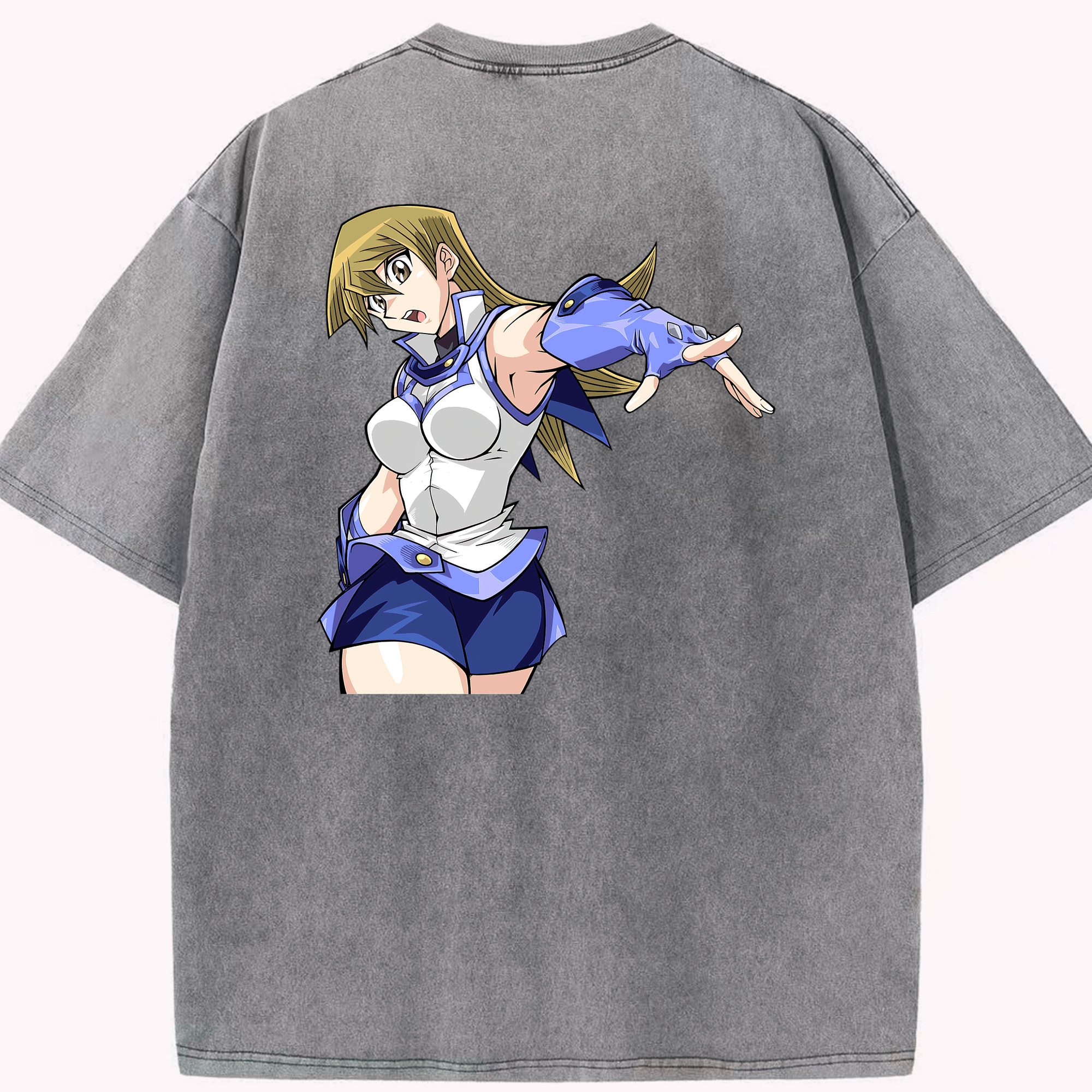 （画像用） 遊☆戯☆王 Yu-Gi-Oh! 綿100% ヴィンテージ風 半袖Tシャツ（背面プリント）