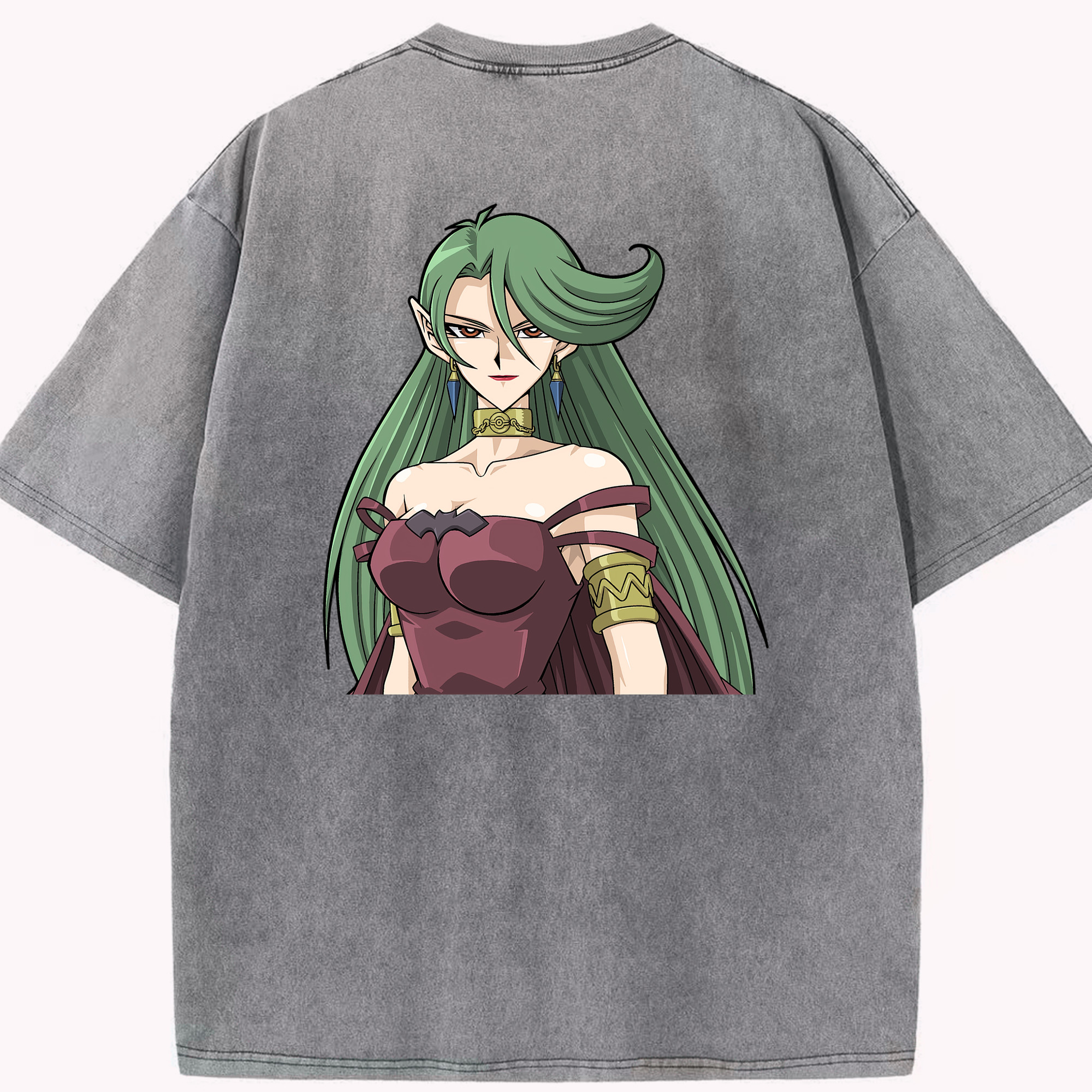 （画像用） 遊☆戯☆王 Yu-Gi-Oh! 綿100% ヴィンテージ風 半袖Tシャツ（背面プリント）