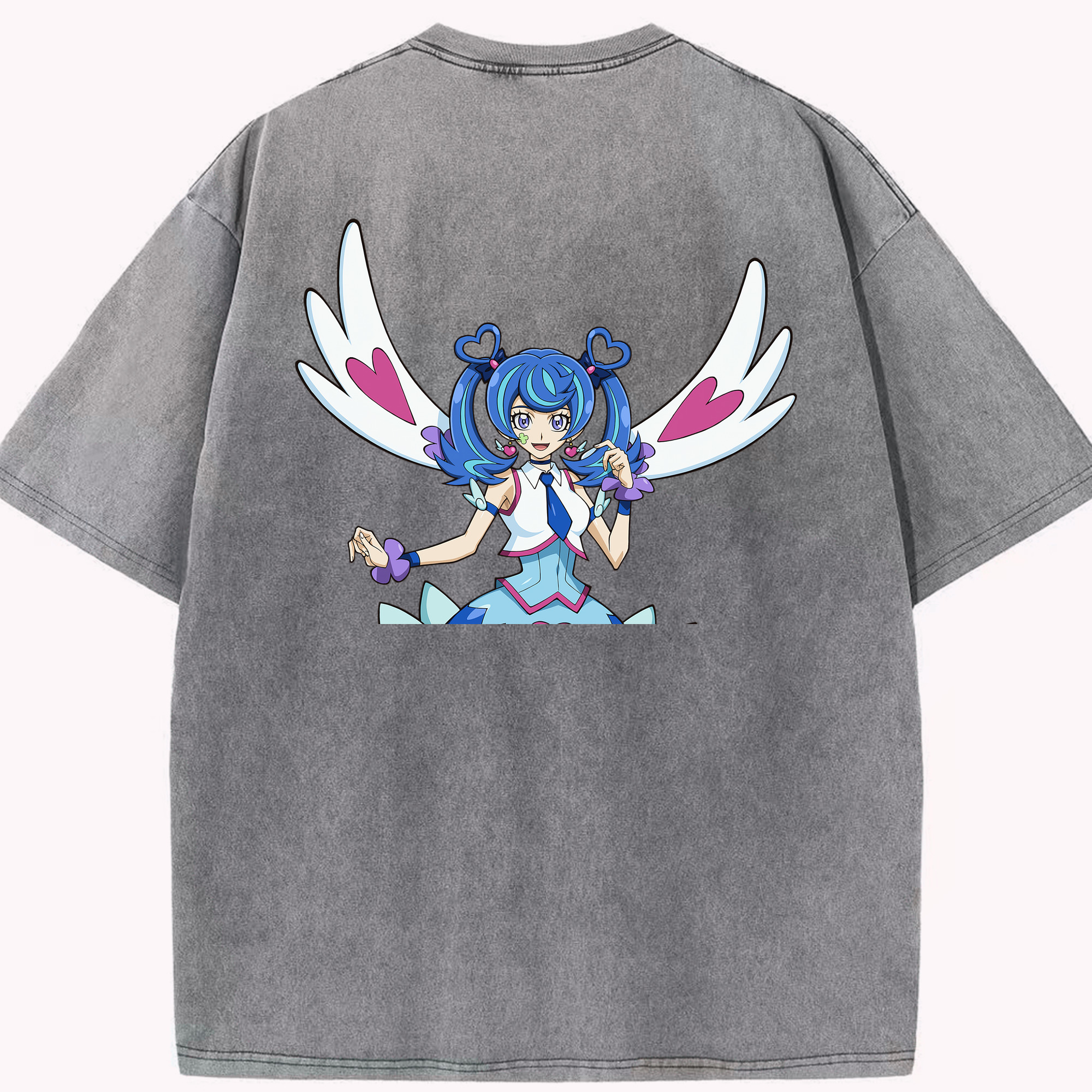 （画像用） 遊☆戯☆王 Yu-Gi-Oh! 綿100% ヴィンテージ風 半袖Tシャツ（背面プリント）