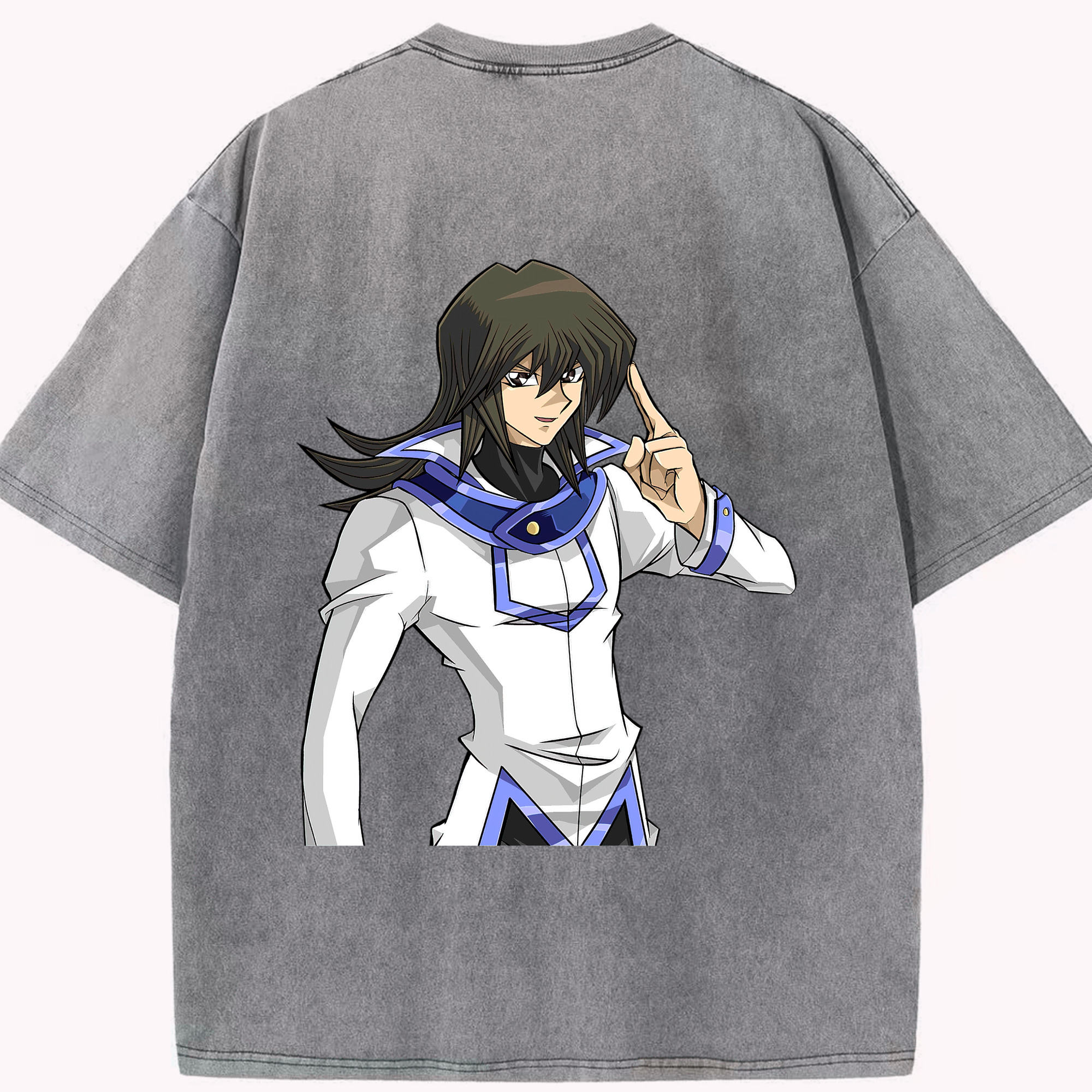 （画像用） 遊☆戯☆王 Yu-Gi-Oh! 綿100% ヴィンテージ風 半袖Tシャツ（背面プリント）