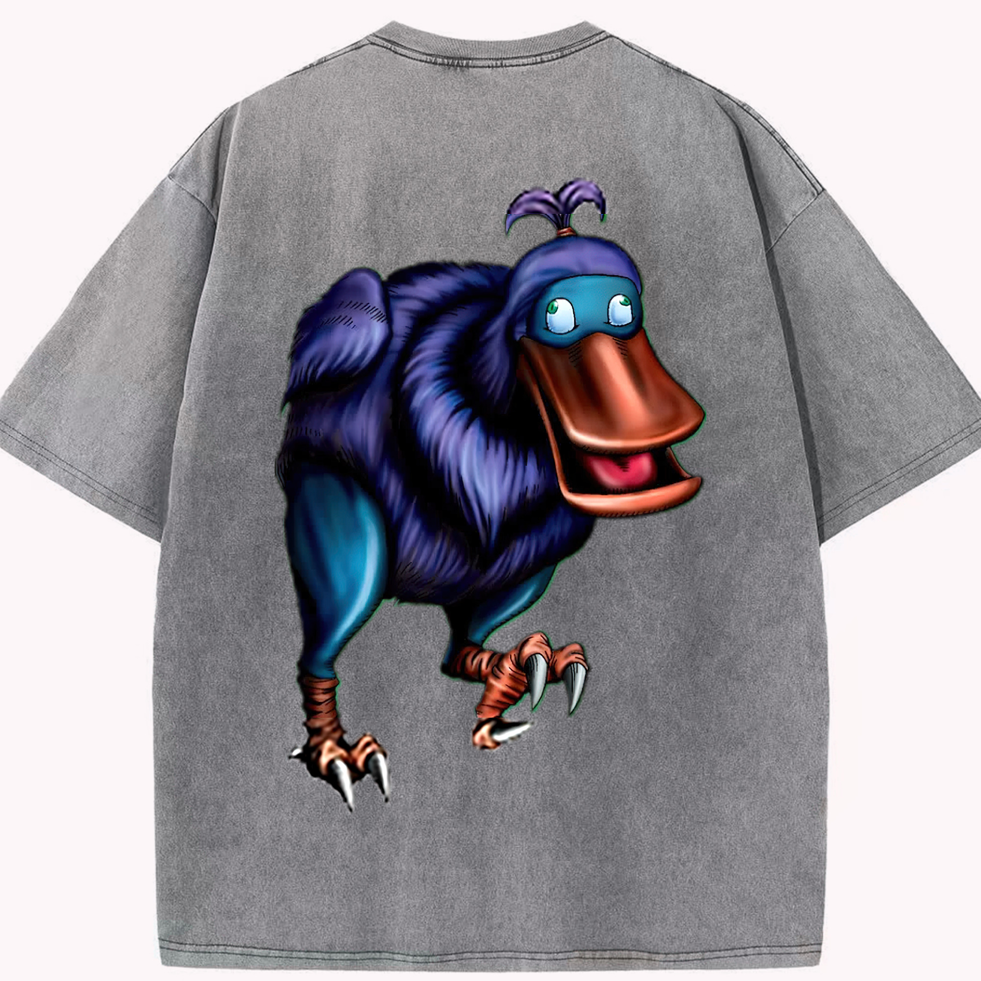（画像用） 遊☆戯☆王 Yu-Gi-Oh! 綿100% ヴィンテージ風 半袖Tシャツ（背面プリント）