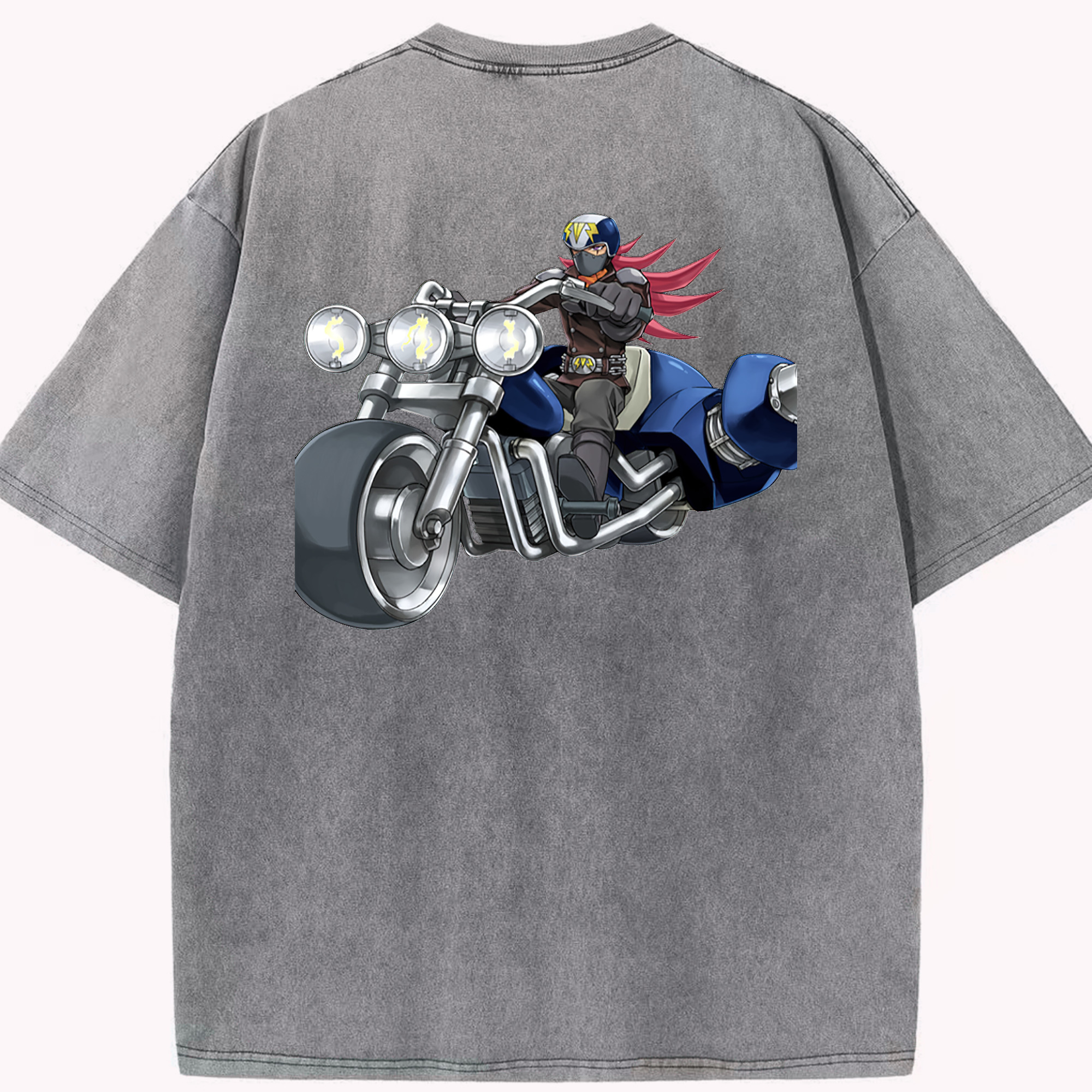 （画像用） 遊☆戯☆王 Yu-Gi-Oh! 綿100% ヴィンテージ風 半袖Tシャツ（背面プリント）