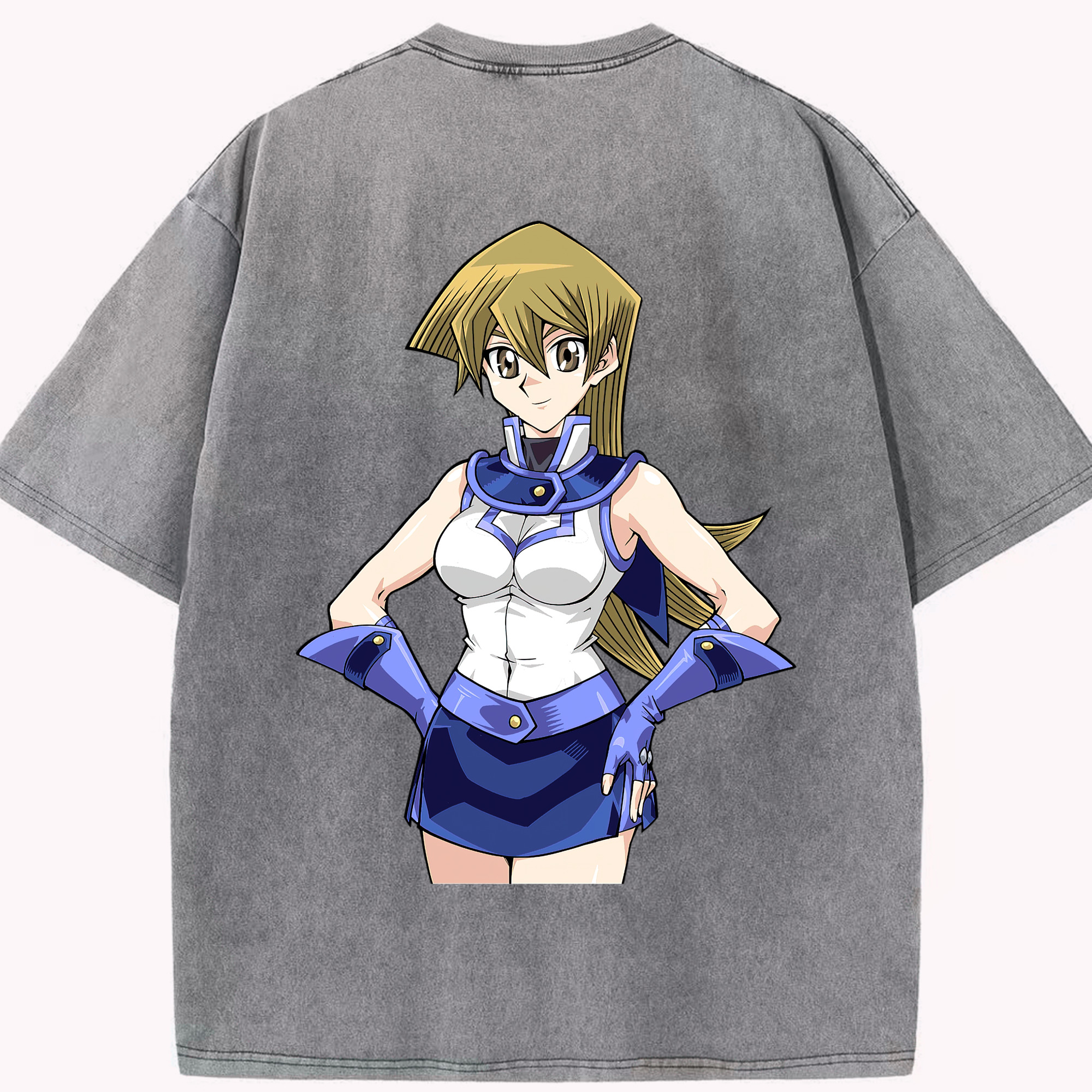 （画像用） 遊☆戯☆王 Yu-Gi-Oh! 綿100% ヴィンテージ風 半袖Tシャツ（背面プリント）