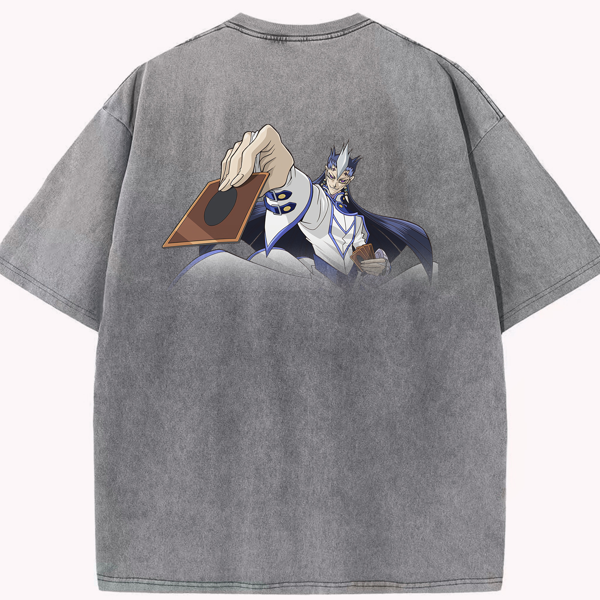 （画像用） 遊☆戯☆王 Yu-Gi-Oh! 綿100% ヴィンテージ風 半袖Tシャツ（背面プリント）