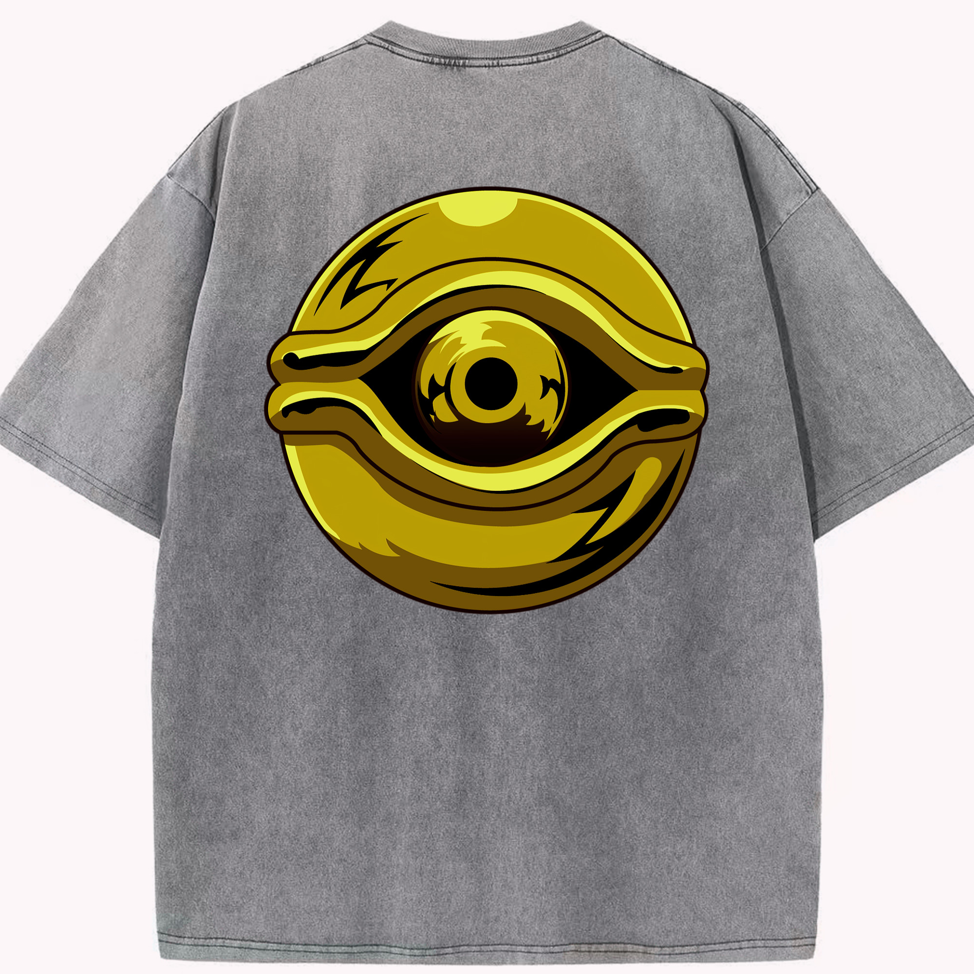 （画像用） 遊☆戯☆王 Yu-Gi-Oh! 綿100% ヴィンテージ風 半袖Tシャツ（背面プリント）