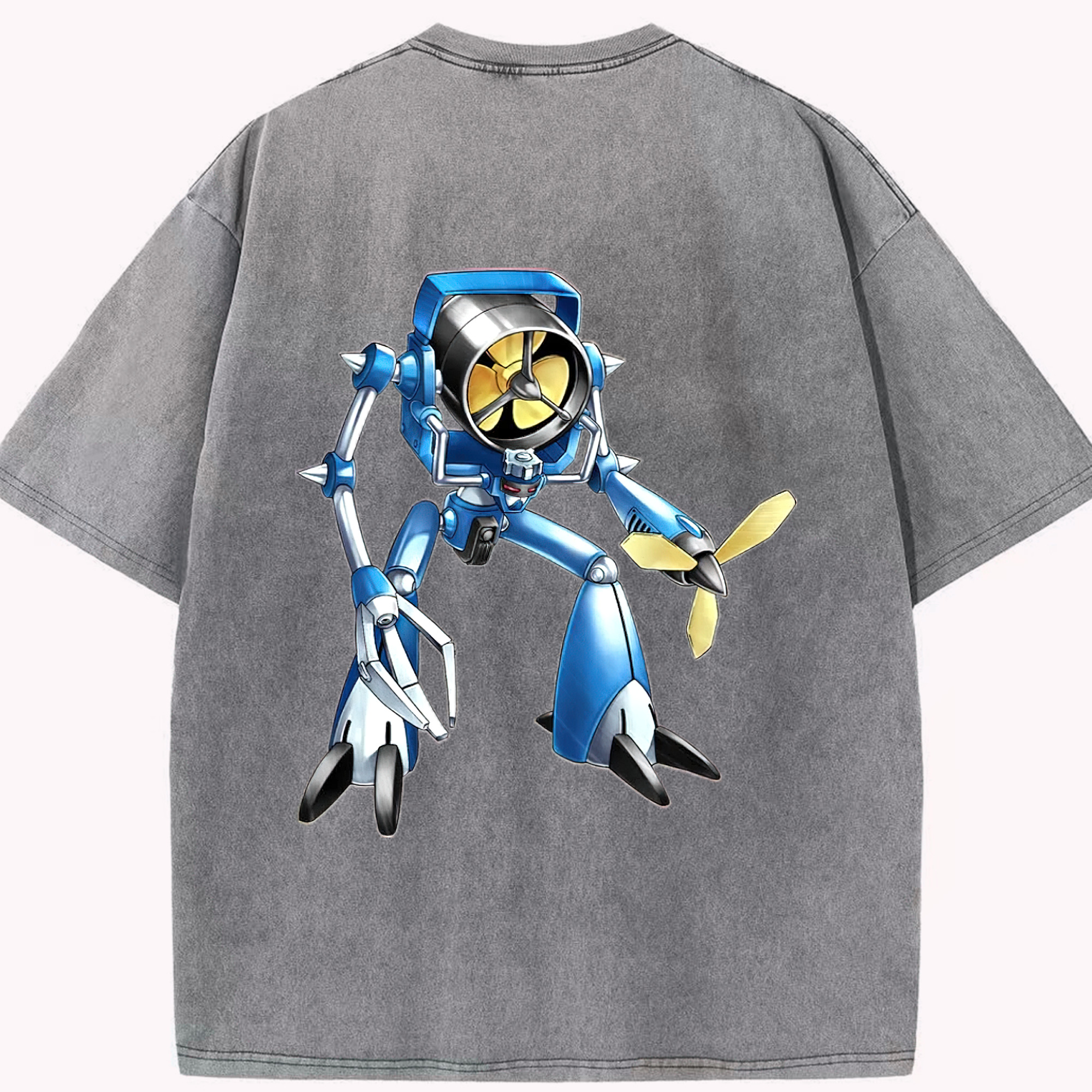 （画像用） 遊☆戯☆王 Yu-Gi-Oh! 綿100% ヴィンテージ風 半袖Tシャツ（背面プリント）
