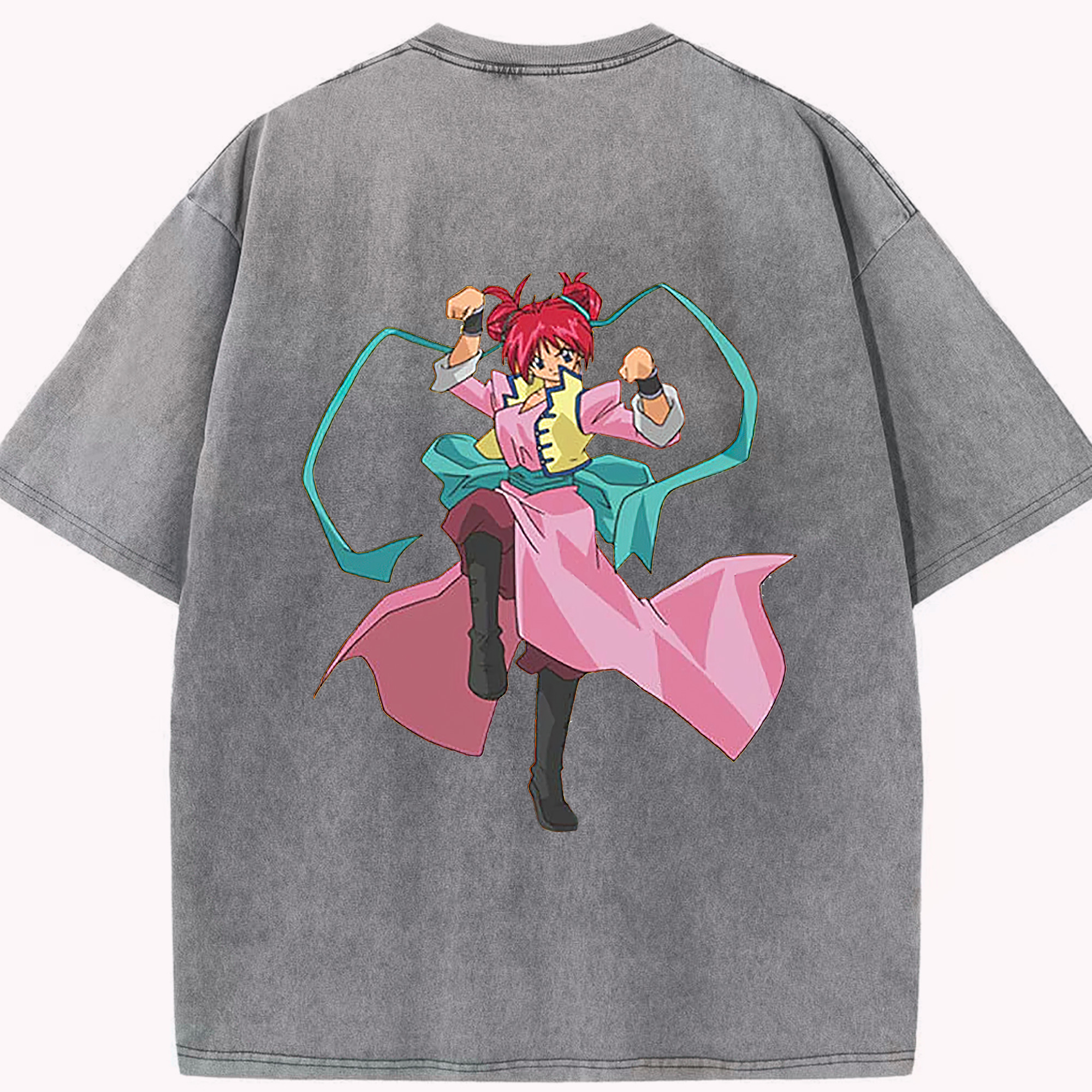 （画像用） 遊☆戯☆王 Yu-Gi-Oh! 綿100% ヴィンテージ風 半袖Tシャツ（背面プリント）