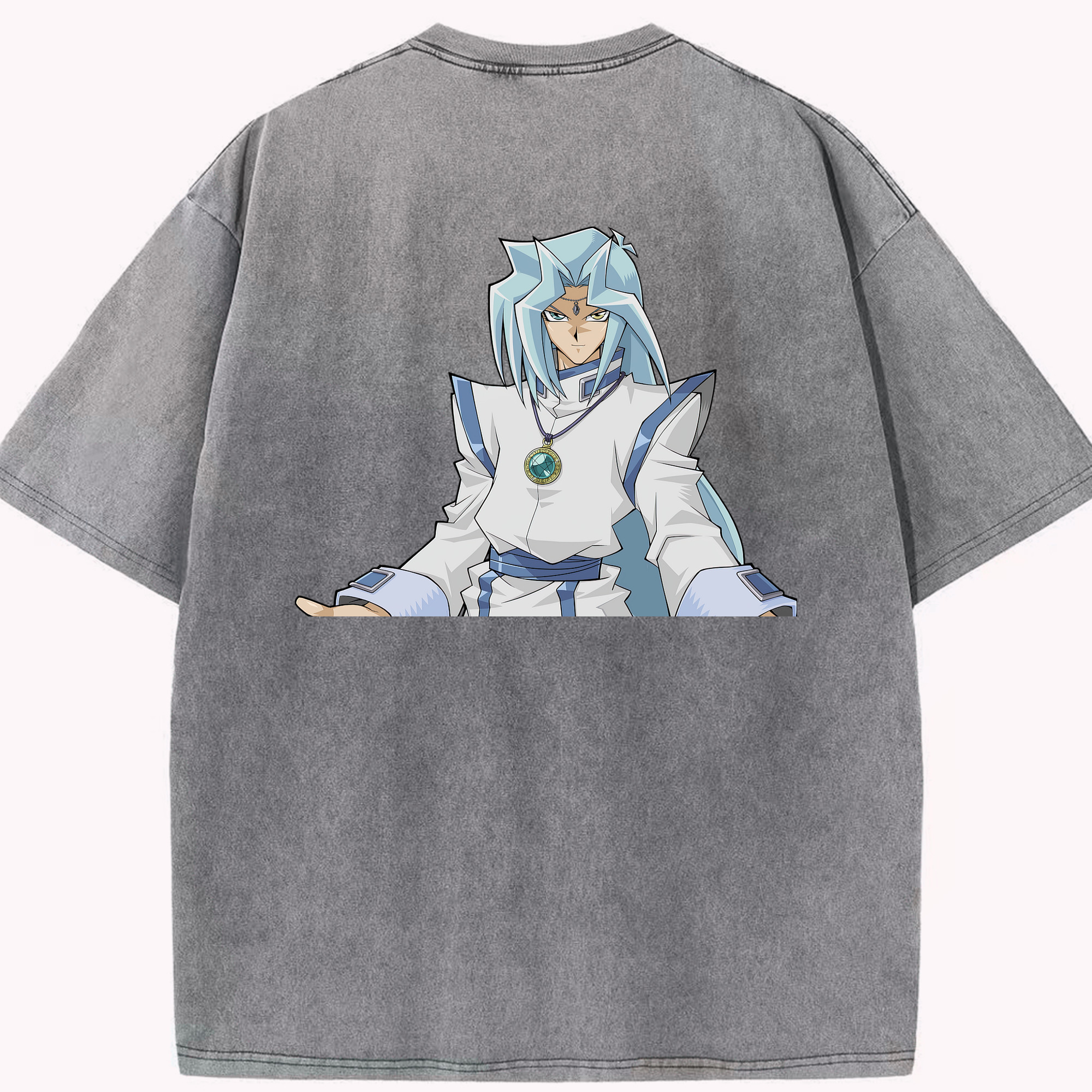 （画像用） 遊☆戯☆王 Yu-Gi-Oh! 綿100% ヴィンテージ風 半袖Tシャツ（背面プリント）