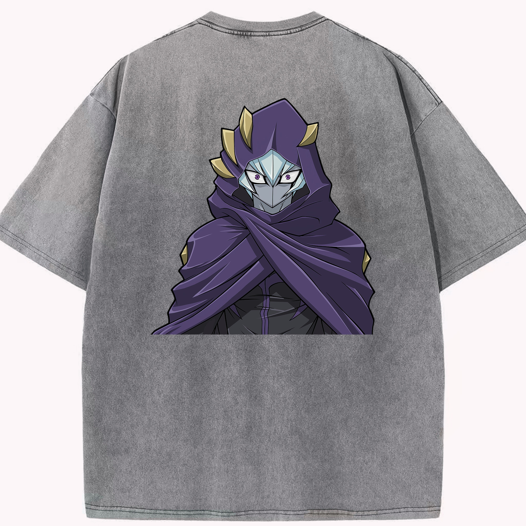 （画像用） 遊☆戯☆王 Yu-Gi-Oh! 綿100% ヴィンテージ風 半袖Tシャツ（背面プリント）