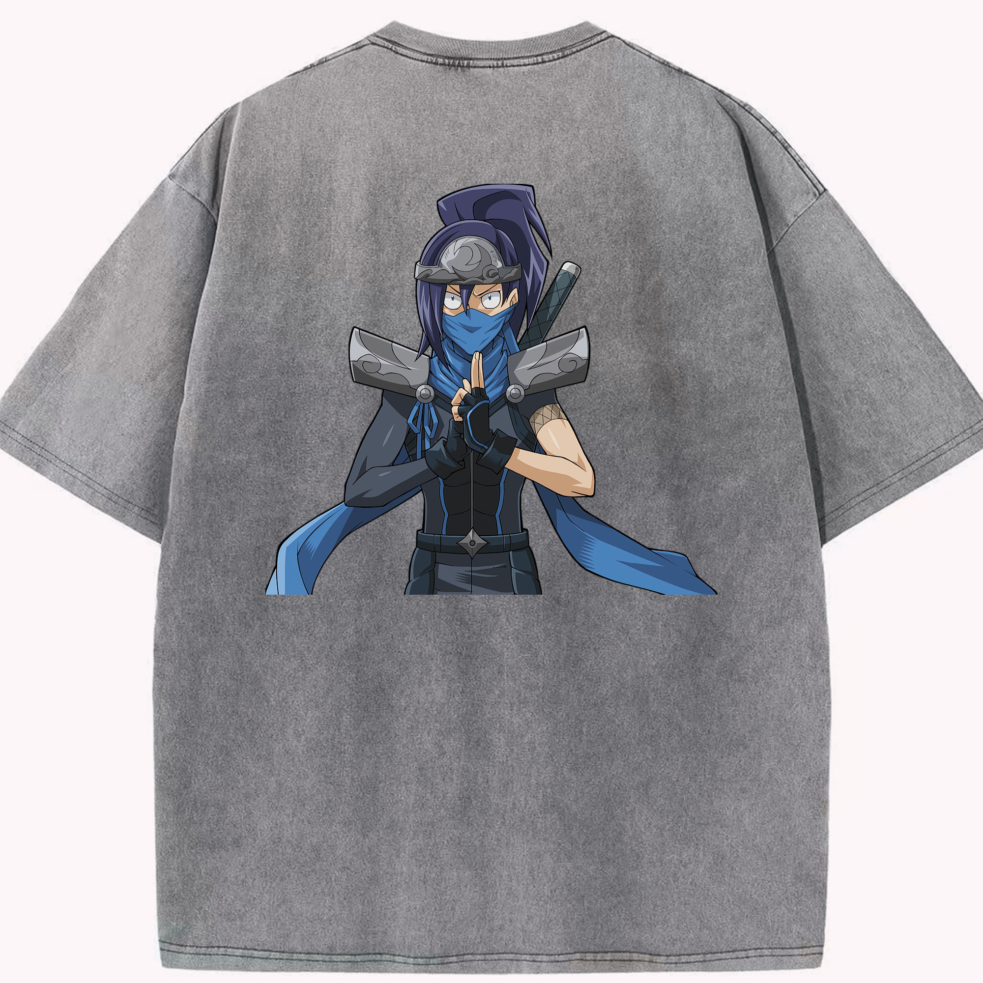 （画像用） 遊☆戯☆王 Yu-Gi-Oh! 綿100% ヴィンテージ風 半袖Tシャツ（背面プリント）