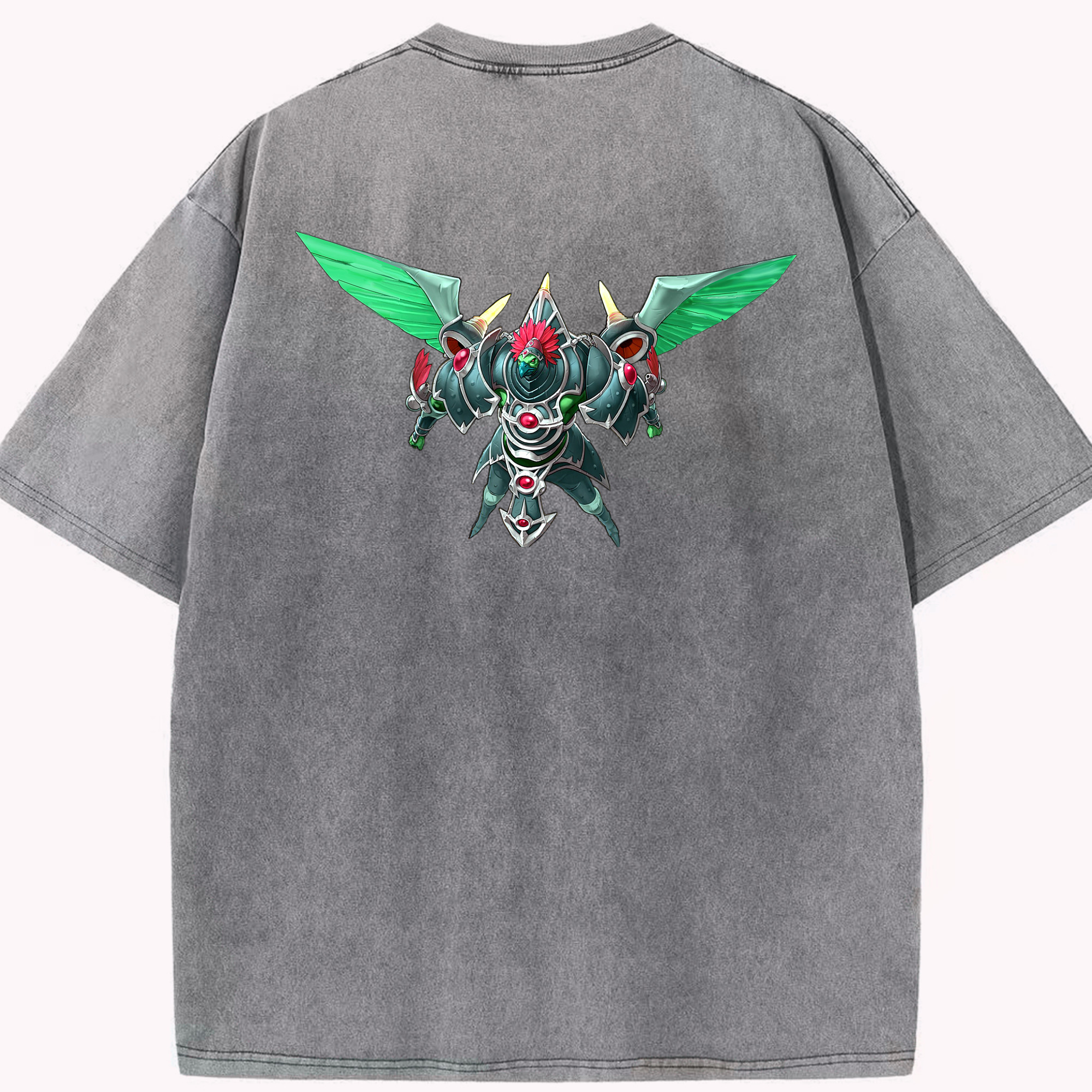 （画像用） 遊☆戯☆王 Yu-Gi-Oh! 綿100% ヴィンテージ風 半袖Tシャツ（背面プリント）