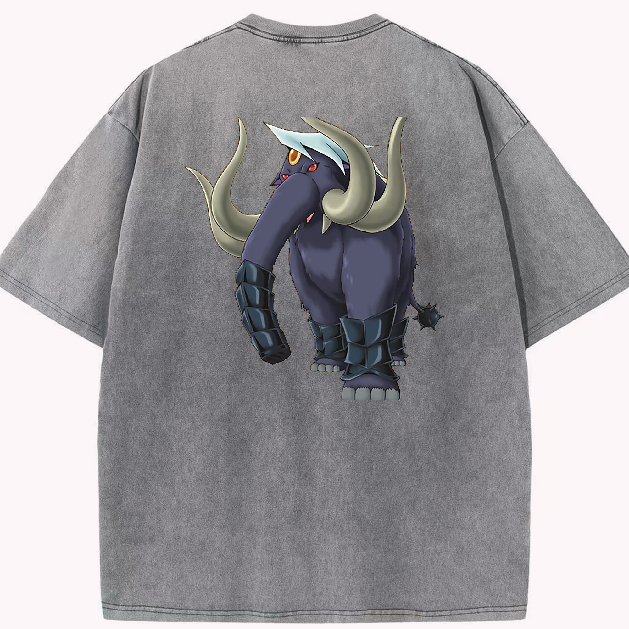（画像用） 遊☆戯☆王 Yu-Gi-Oh! 綿100% ヴィンテージ風 半袖Tシャツ（背面プリント）