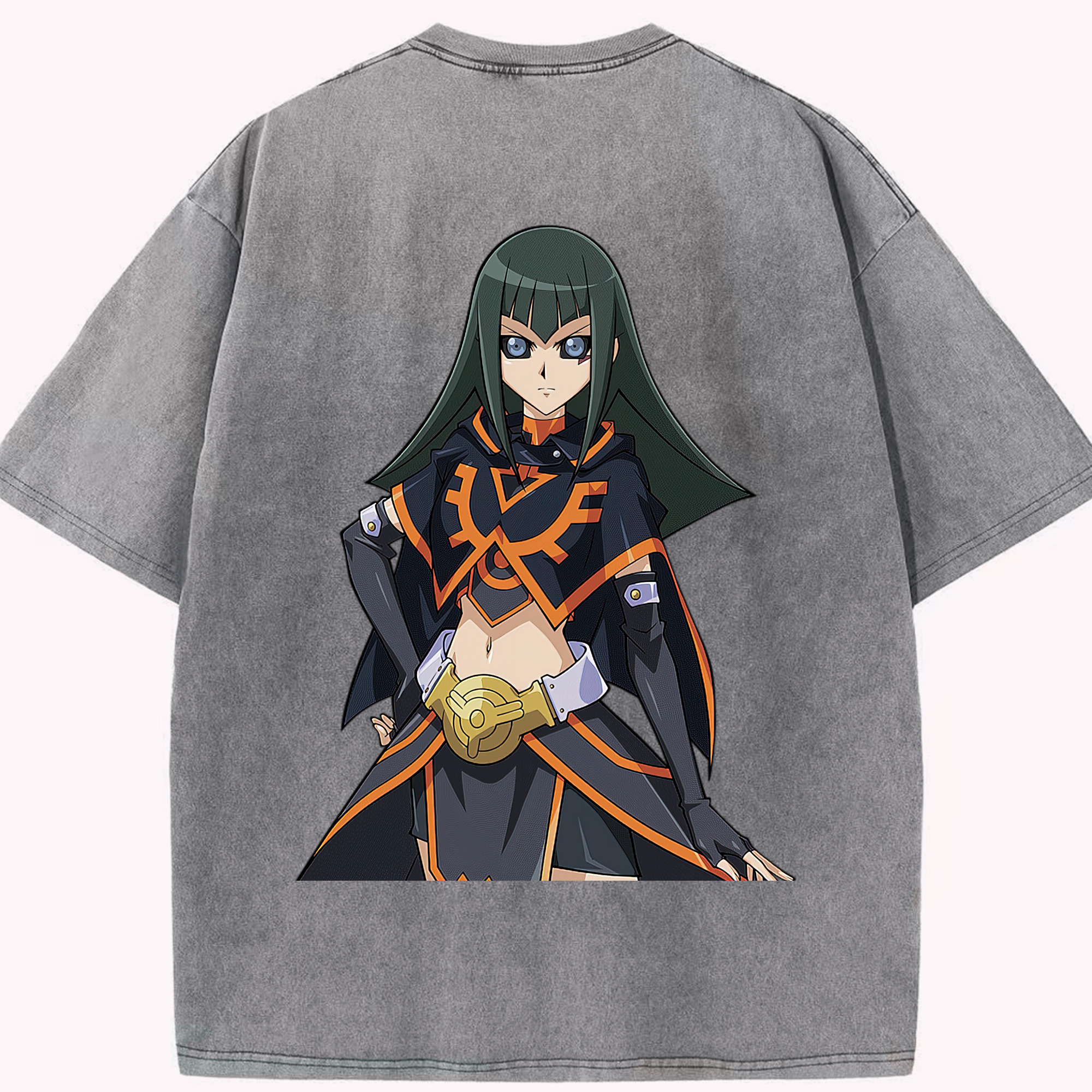 （画像用） 遊☆戯☆王 Yu-Gi-Oh! 綿100% ヴィンテージ風 半袖Tシャツ（背面プリント）