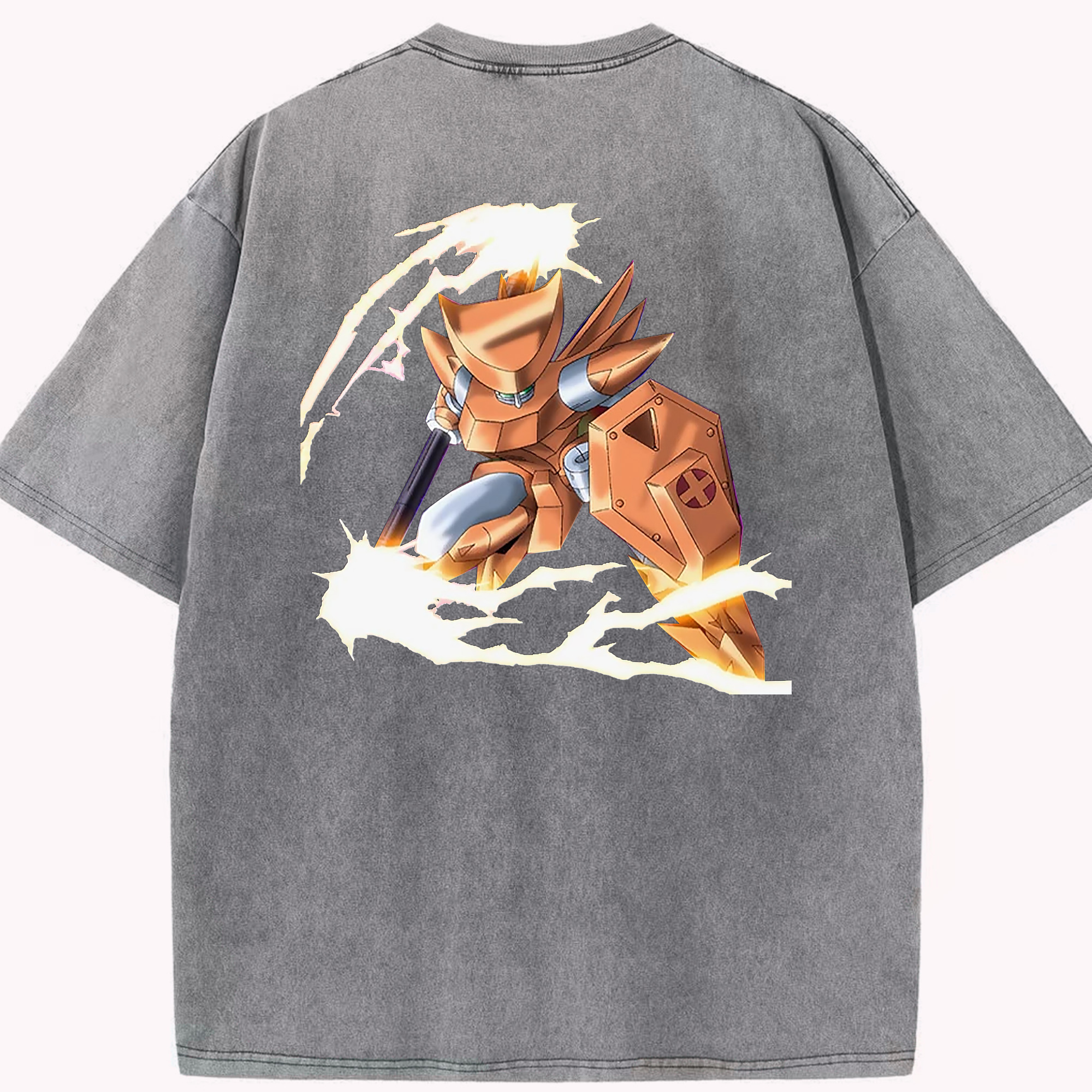 （画像用） 遊☆戯☆王 Yu-Gi-Oh! 綿100% ヴィンテージ風 半袖Tシャツ（背面プリント）