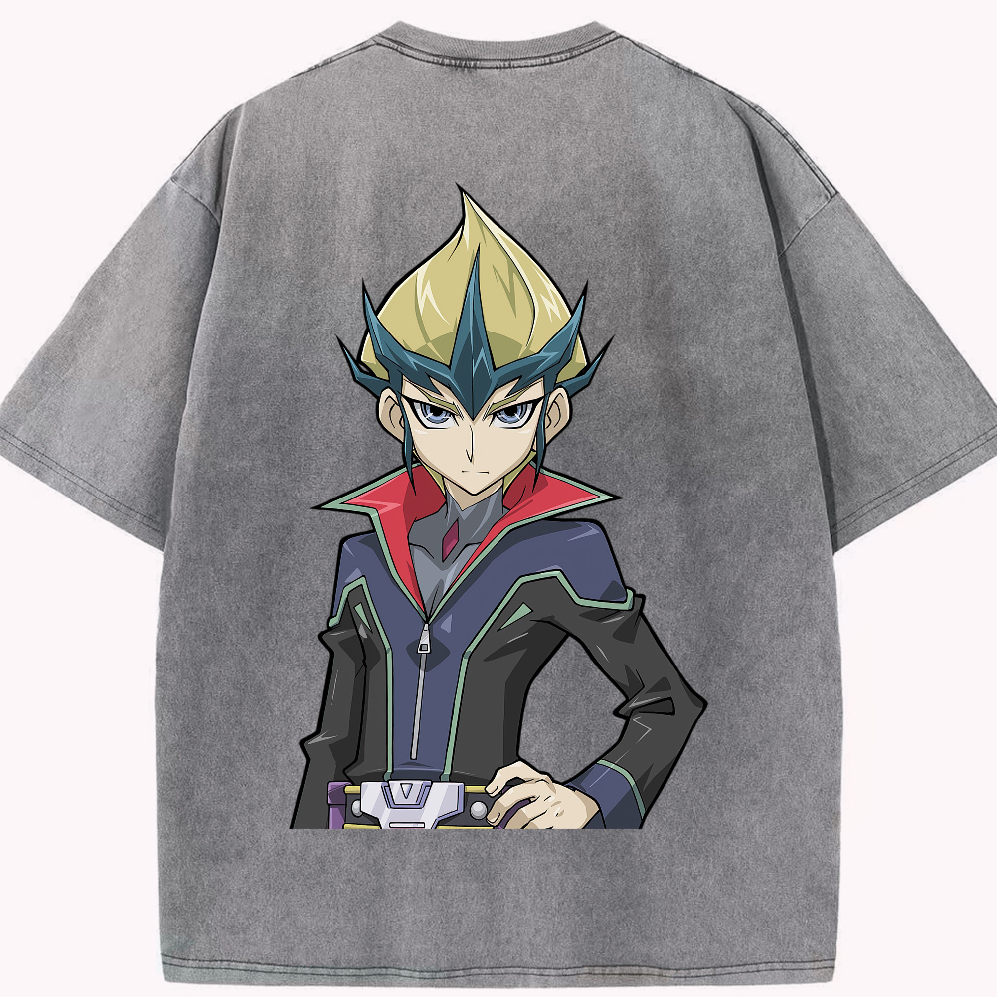（画像用） 遊☆戯☆王 Yu-Gi-Oh! 綿100% ヴィンテージ風 半袖Tシャツ（背面プリント）