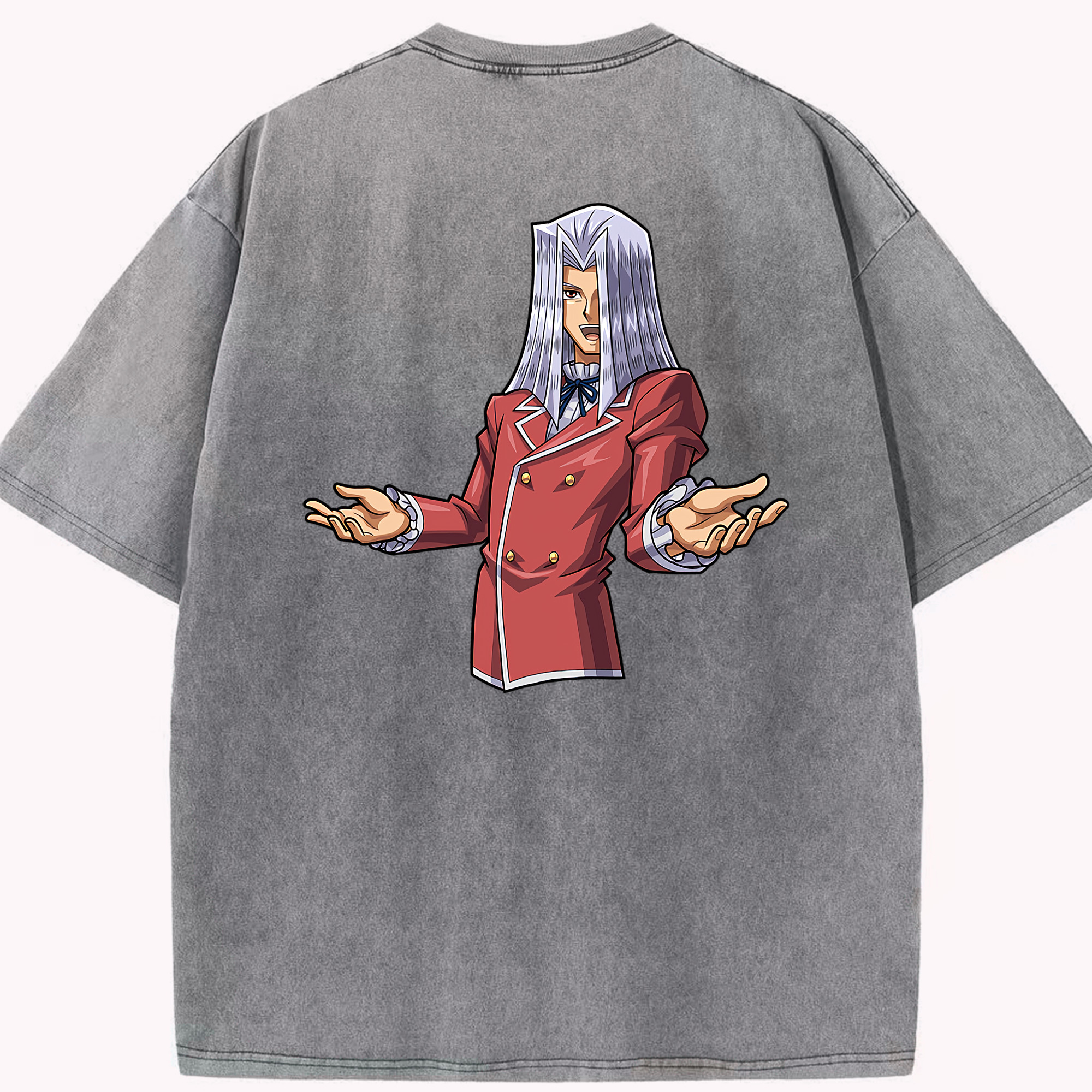 （画像用） 遊☆戯☆王 Yu-Gi-Oh! 綿100% ヴィンテージ風 半袖Tシャツ（背面プリント）