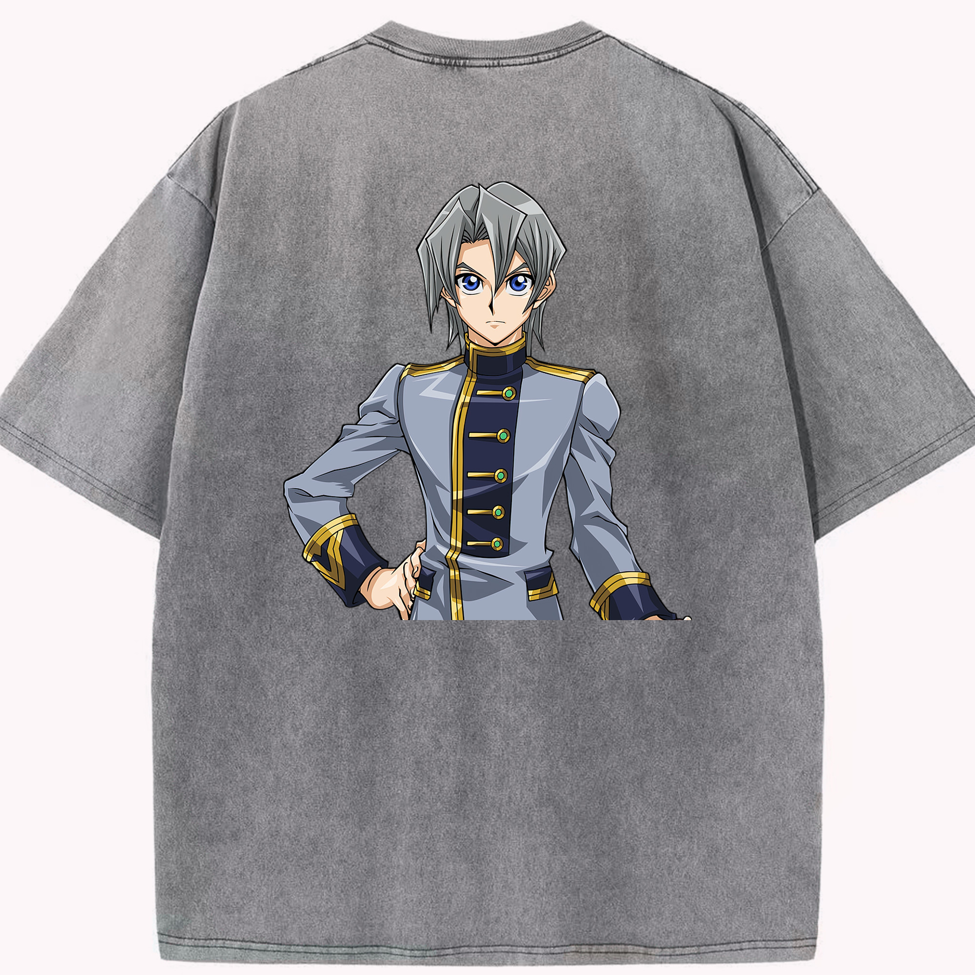 （画像用） 遊☆戯☆王 Yu-Gi-Oh! 綿100% ヴィンテージ風 半袖Tシャツ（背面プリント）