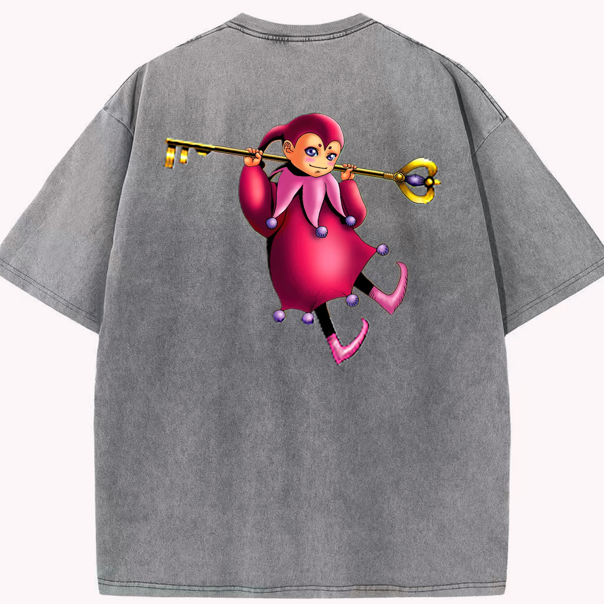 （画像用） 遊☆戯☆王 Yu-Gi-Oh! 綿100% ヴィンテージ風 半袖Tシャツ（背面プリント）
