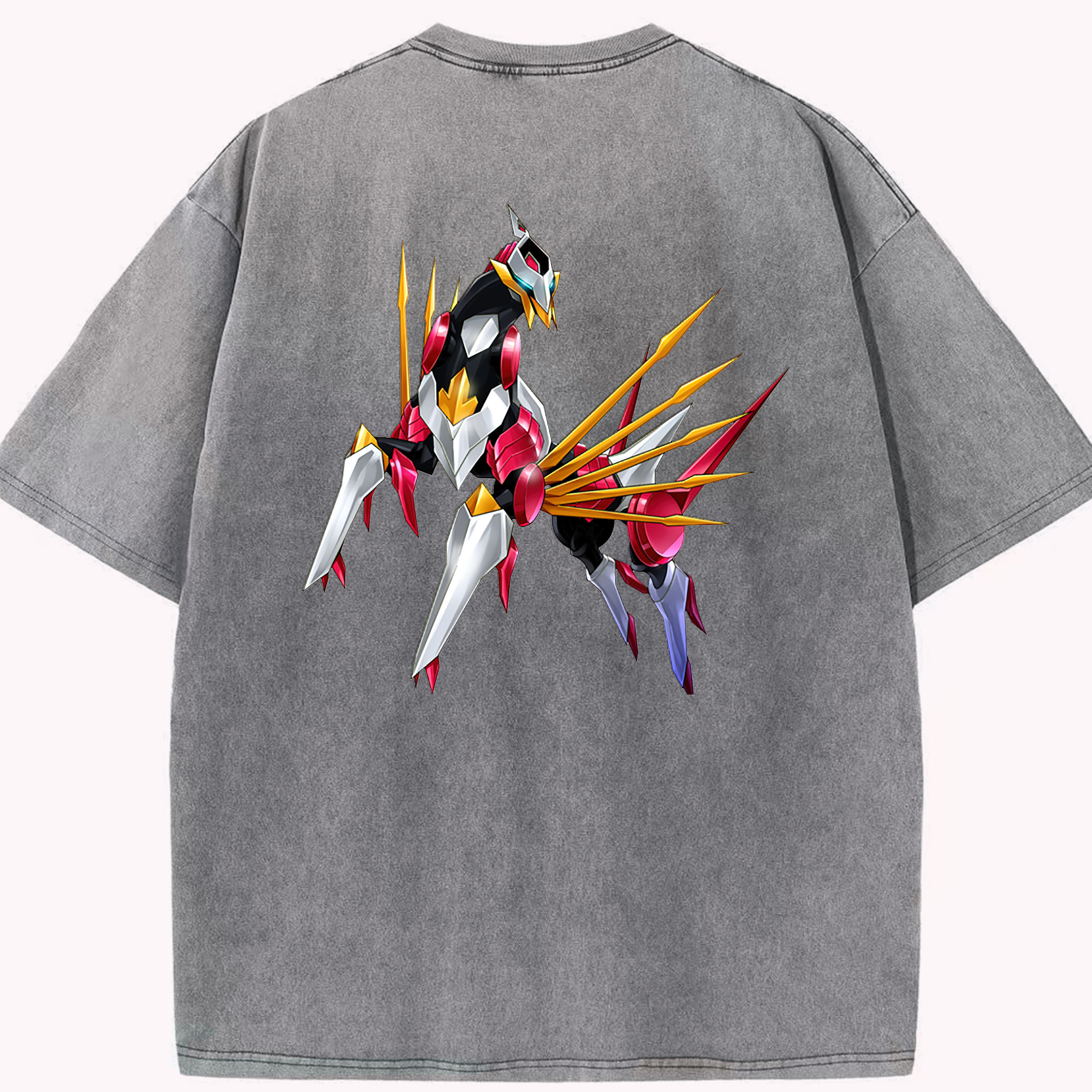 （画像用） 遊☆戯☆王 Yu-Gi-Oh! 綿100% ヴィンテージ風 半袖Tシャツ（背面プリント）