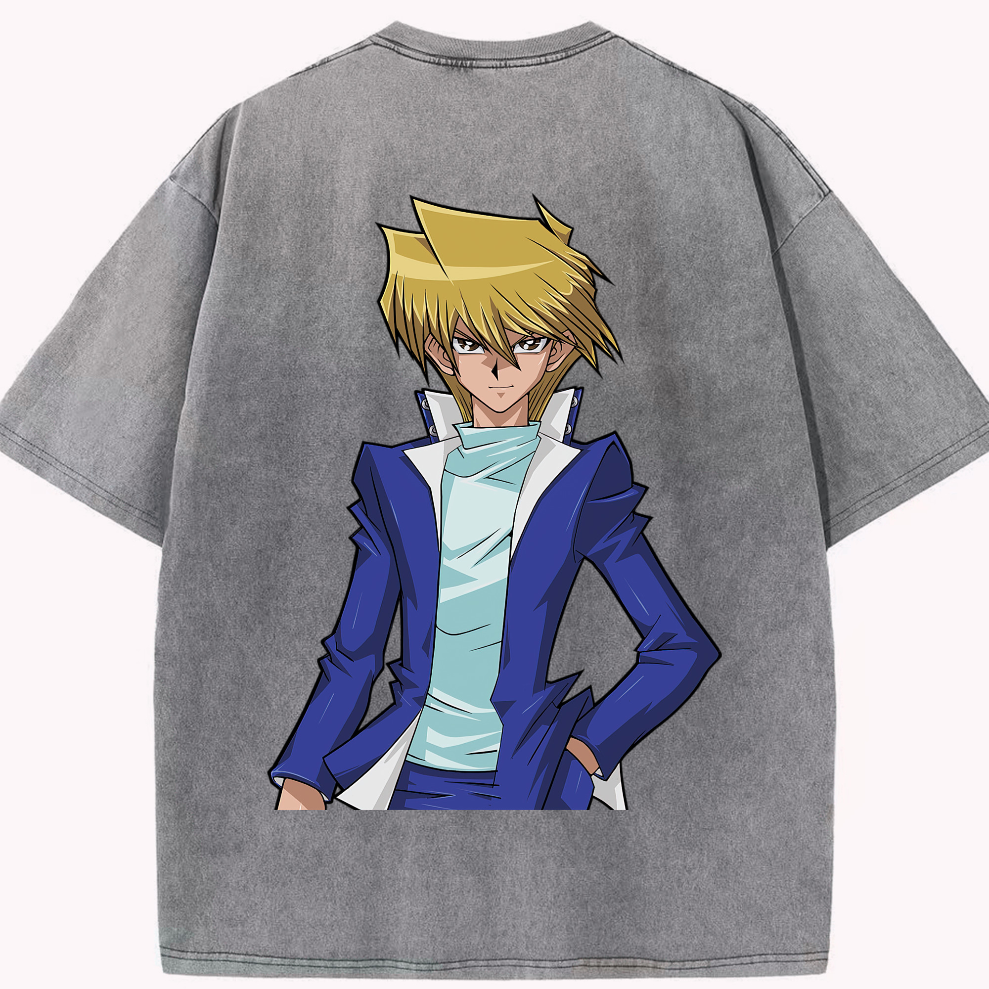 （画像用） 遊☆戯☆王 Yu-Gi-Oh! 綿100% ヴィンテージ風 半袖Tシャツ（背面プリント）