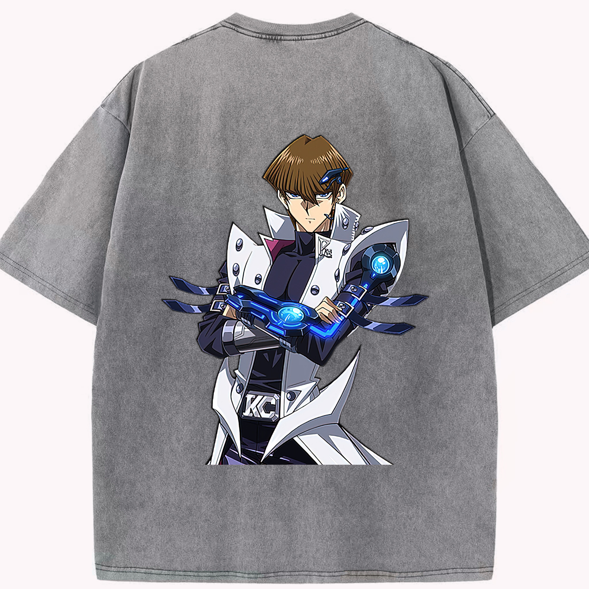 （画像用） 遊☆戯☆王 Yu-Gi-Oh! 綿100% ヴィンテージ風 半袖Tシャツ（背面プリント）