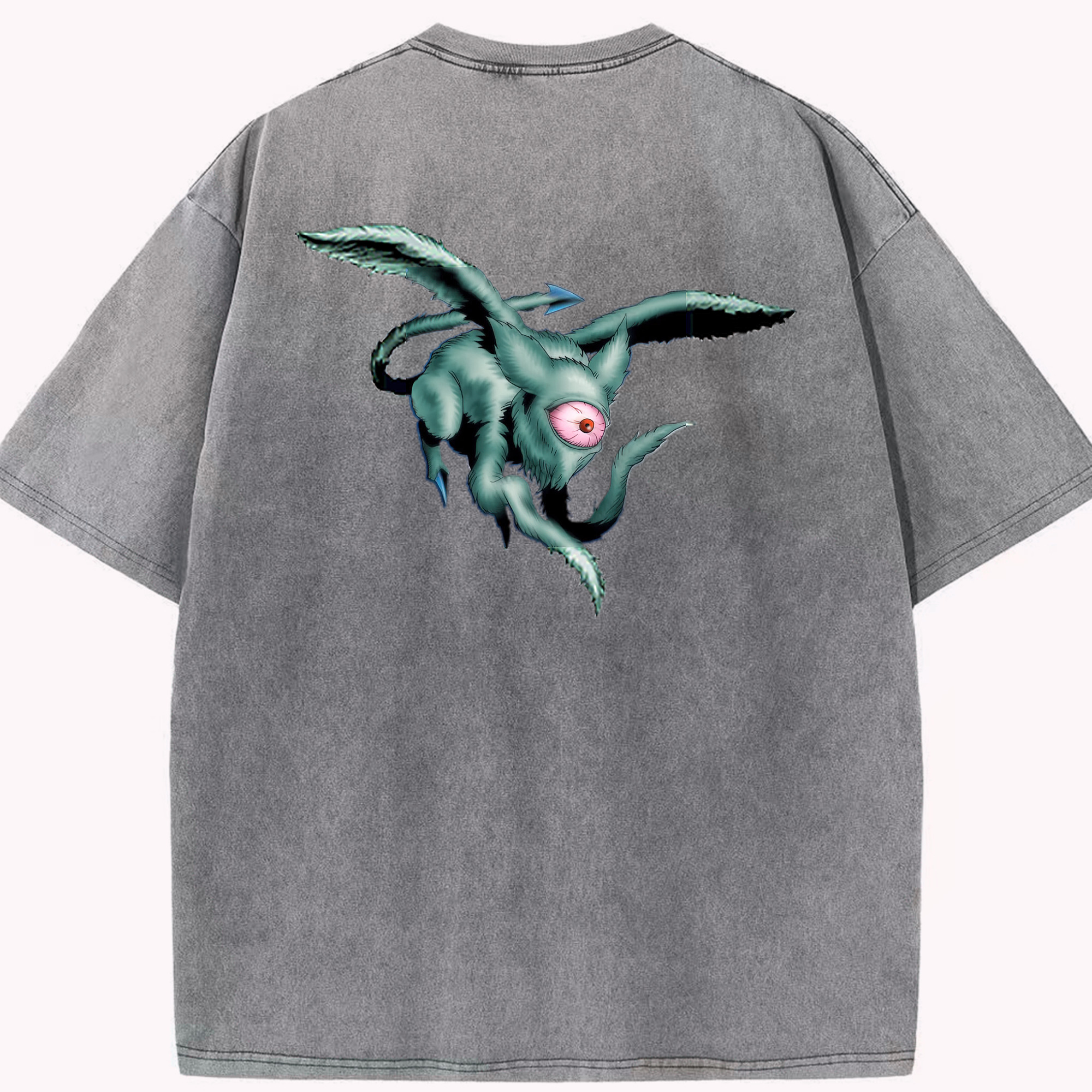 （画像用） 遊☆戯☆王 Yu-Gi-Oh! 綿100% ヴィンテージ風 半袖Tシャツ（背面プリント）