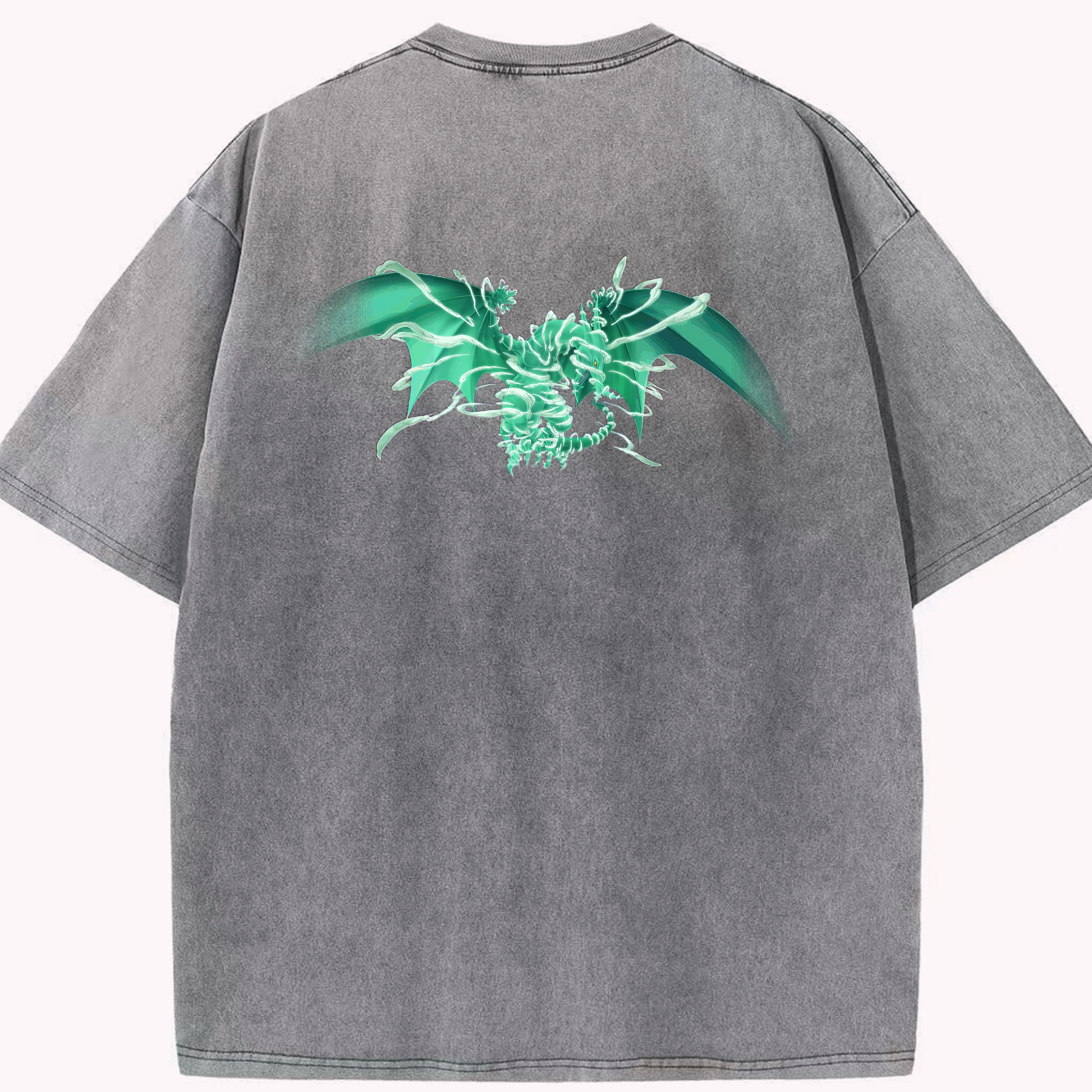 （画像用） 遊☆戯☆王 Yu-Gi-Oh! 綿100% ヴィンテージ風 半袖Tシャツ（背面プリント）