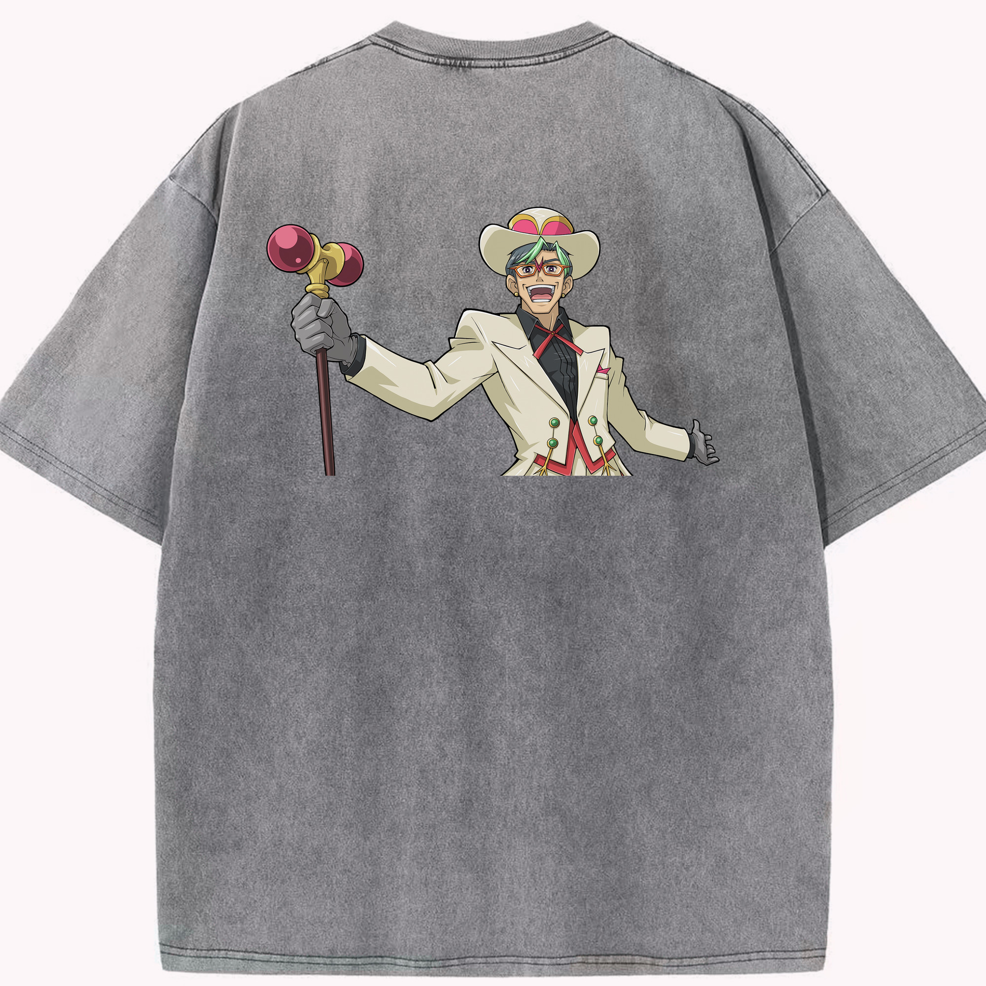 （画像用） 遊☆戯☆王 Yu-Gi-Oh! 綿100% ヴィンテージ風 半袖Tシャツ（背面プリント）
