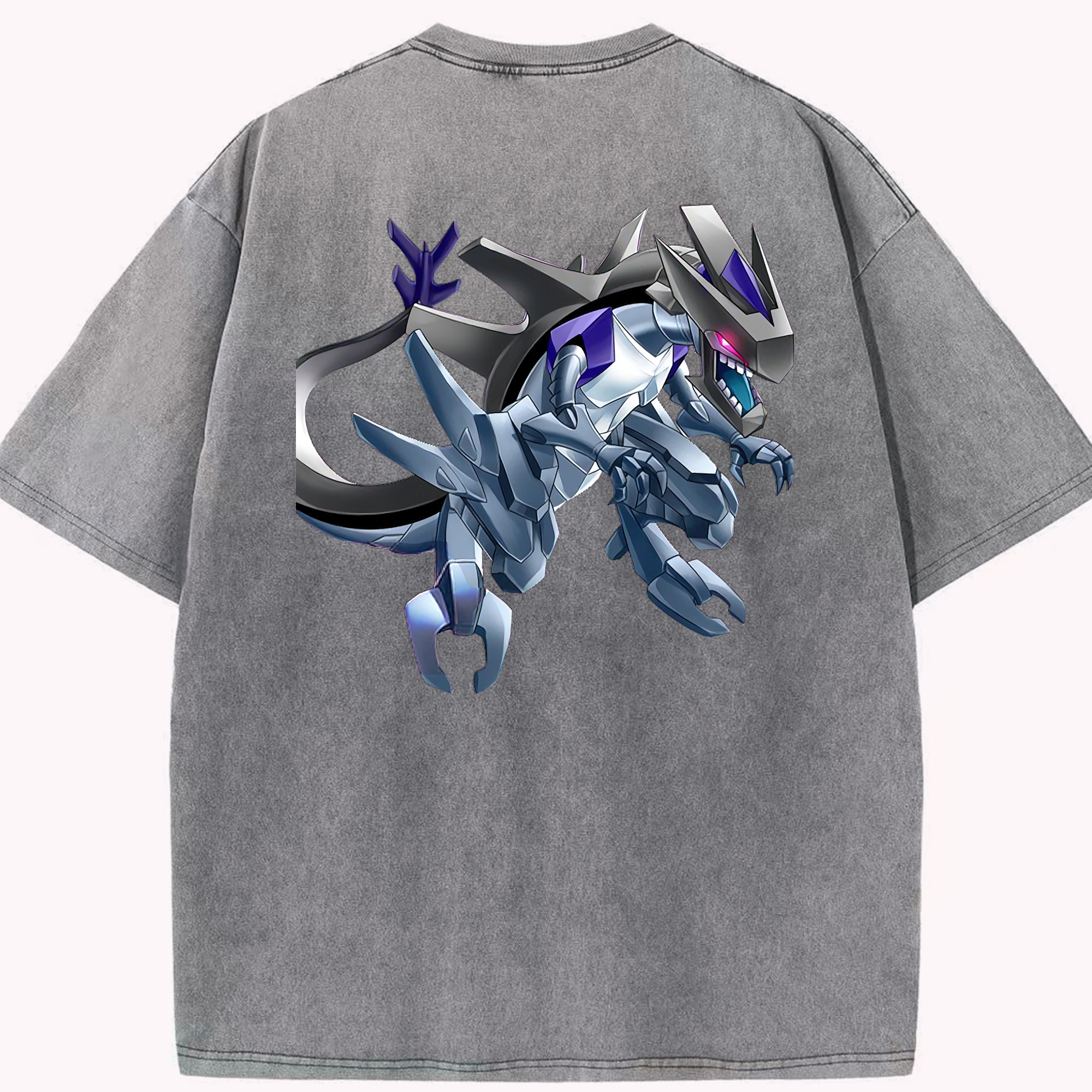 （画像用） 遊☆戯☆王 Yu-Gi-Oh! 綿100% ヴィンテージ風 半袖Tシャツ（背面プリント）