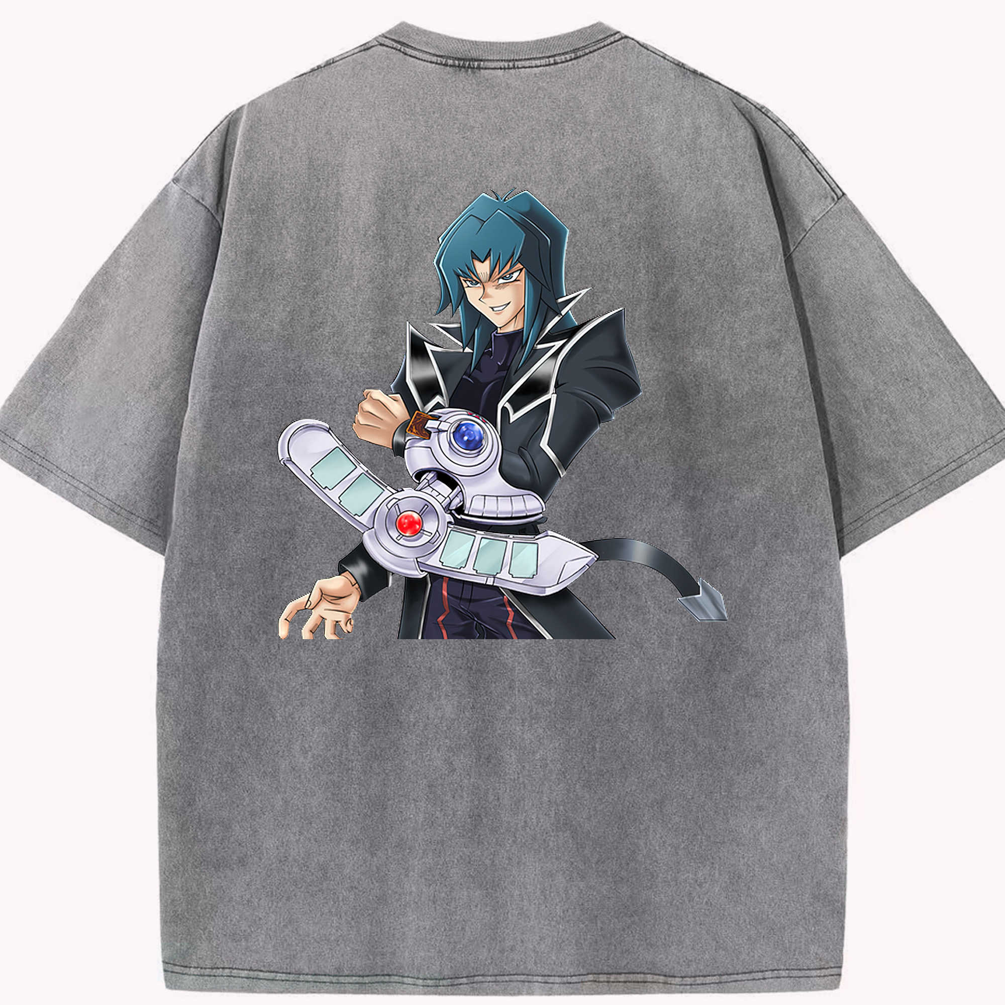 （画像用） 遊☆戯☆王 Yu-Gi-Oh! 綿100% ヴィンテージ風 半袖Tシャツ（背面プリント）
