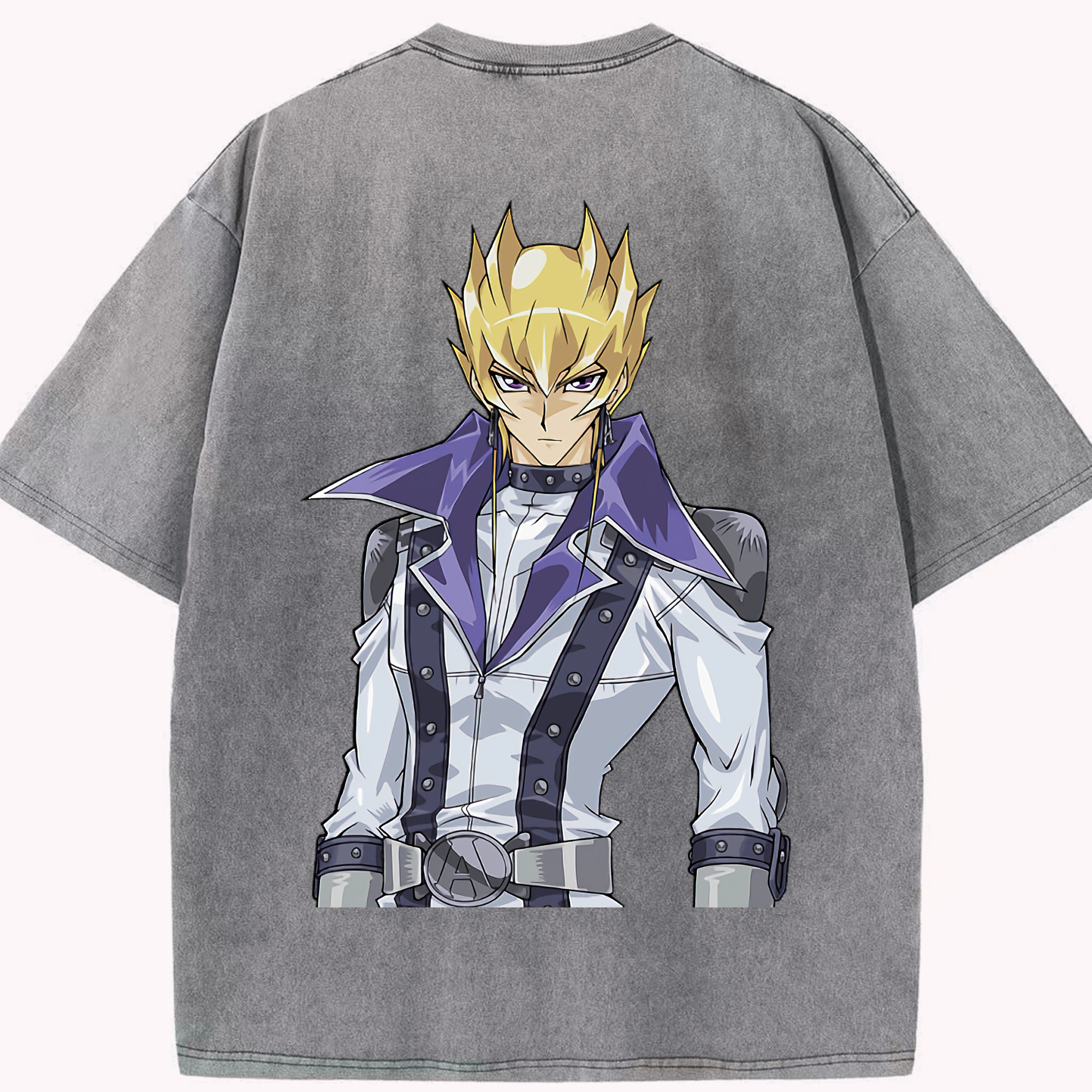 （画像用） 遊☆戯☆王 Yu-Gi-Oh! 綿100% ヴィンテージ風 半袖Tシャツ（背面プリント）