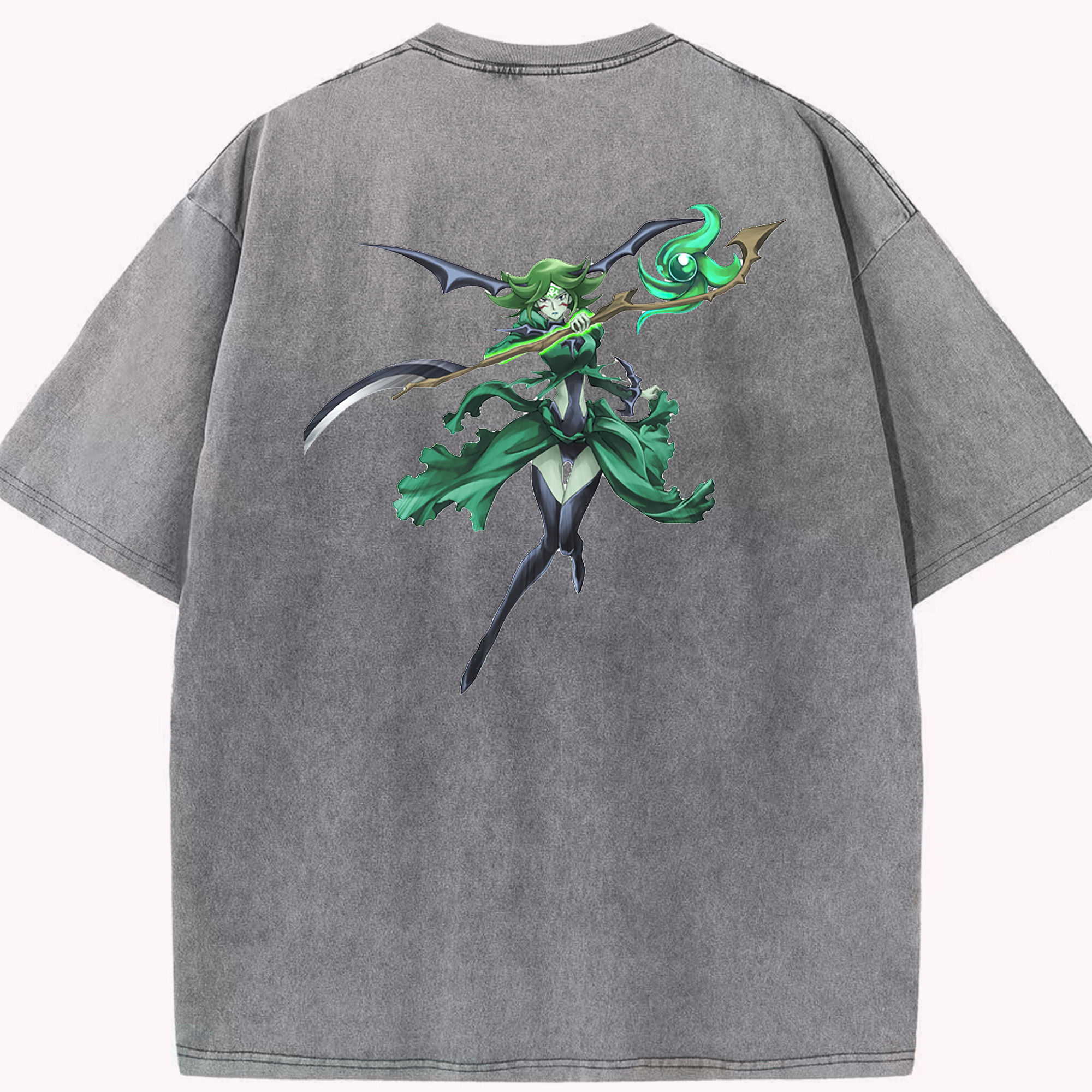 （画像用） 遊☆戯☆王 Yu-Gi-Oh! 綿100% ヴィンテージ風 半袖Tシャツ（背面プリント）