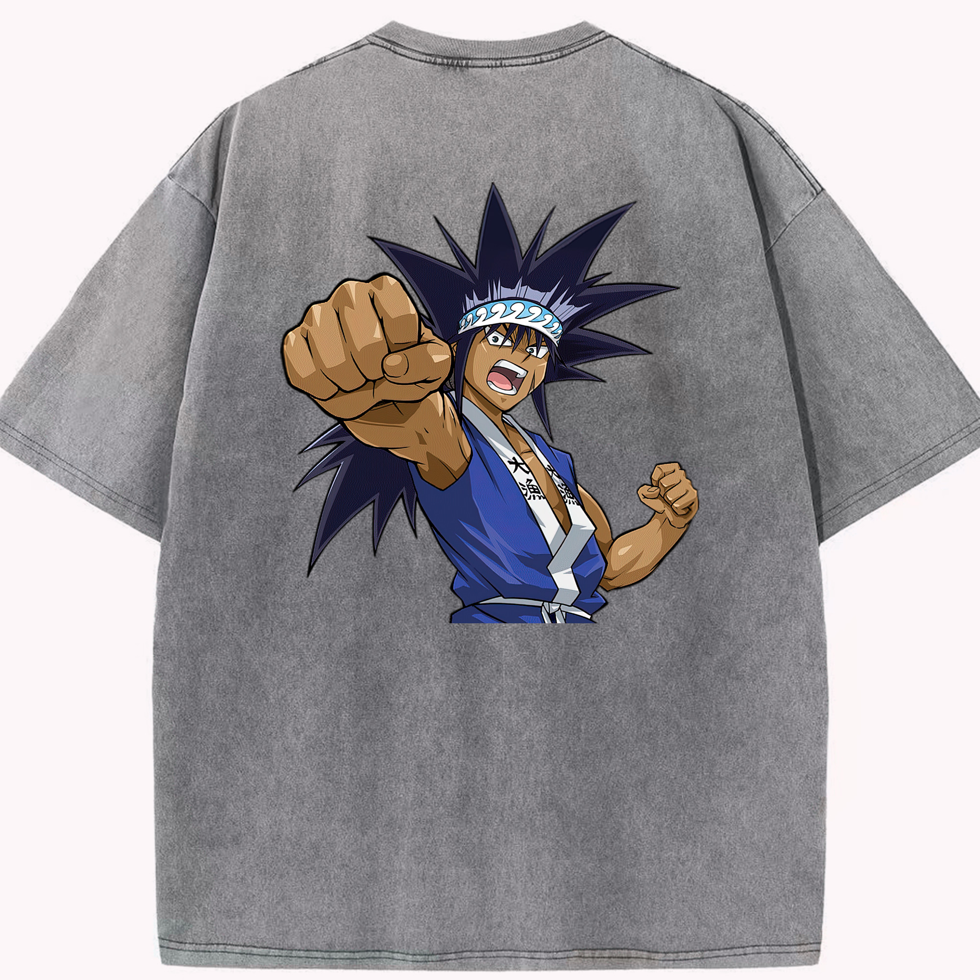 （画像用） 遊☆戯☆王 Yu-Gi-Oh! 綿100% ヴィンテージ風 半袖Tシャツ（背面プリント）