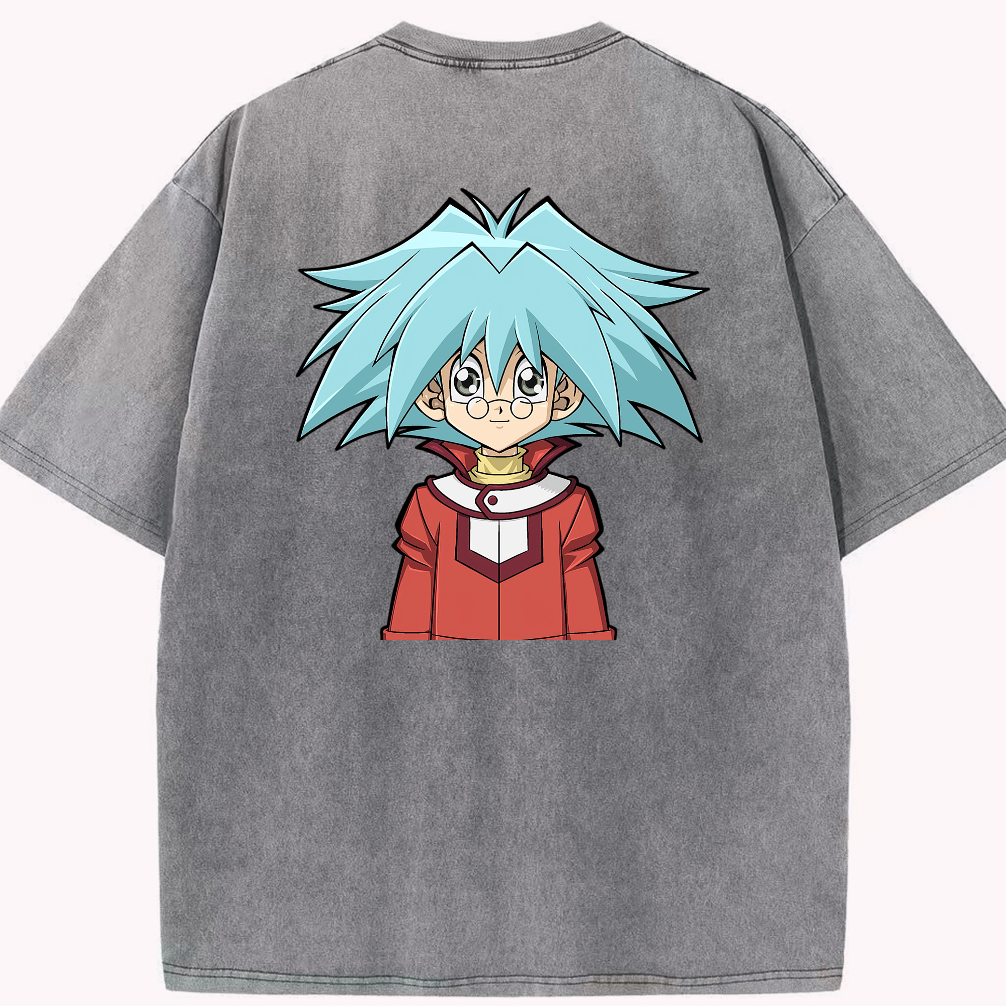 （画像用） 遊☆戯☆王 Yu-Gi-Oh! 綿100% ヴィンテージ風 半袖Tシャツ（背面プリント）