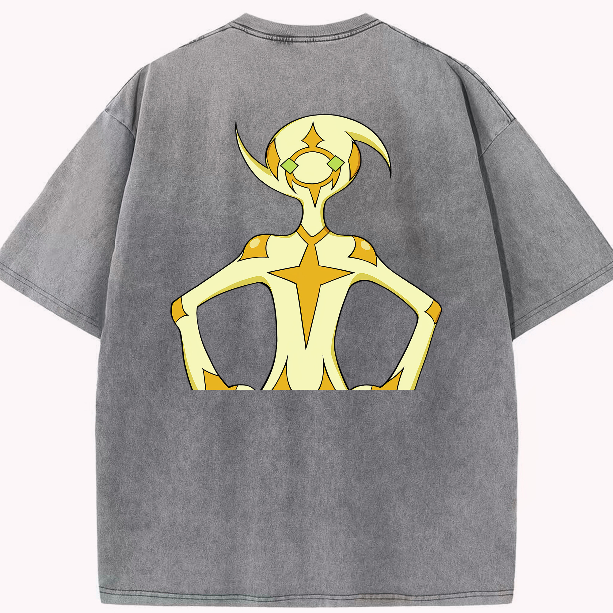 （画像用） 遊☆戯☆王 Yu-Gi-Oh! 綿100% ヴィンテージ風 半袖Tシャツ（背面プリント）