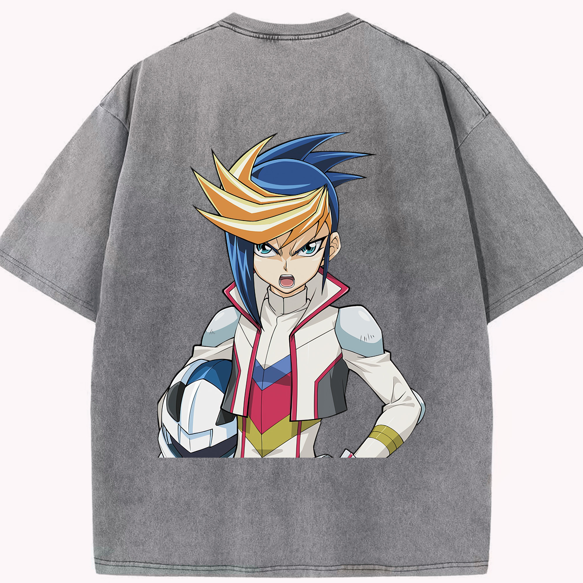 （画像用） 遊☆戯☆王 Yu-Gi-Oh! 綿100% ヴィンテージ風 半袖Tシャツ（背面プリント）