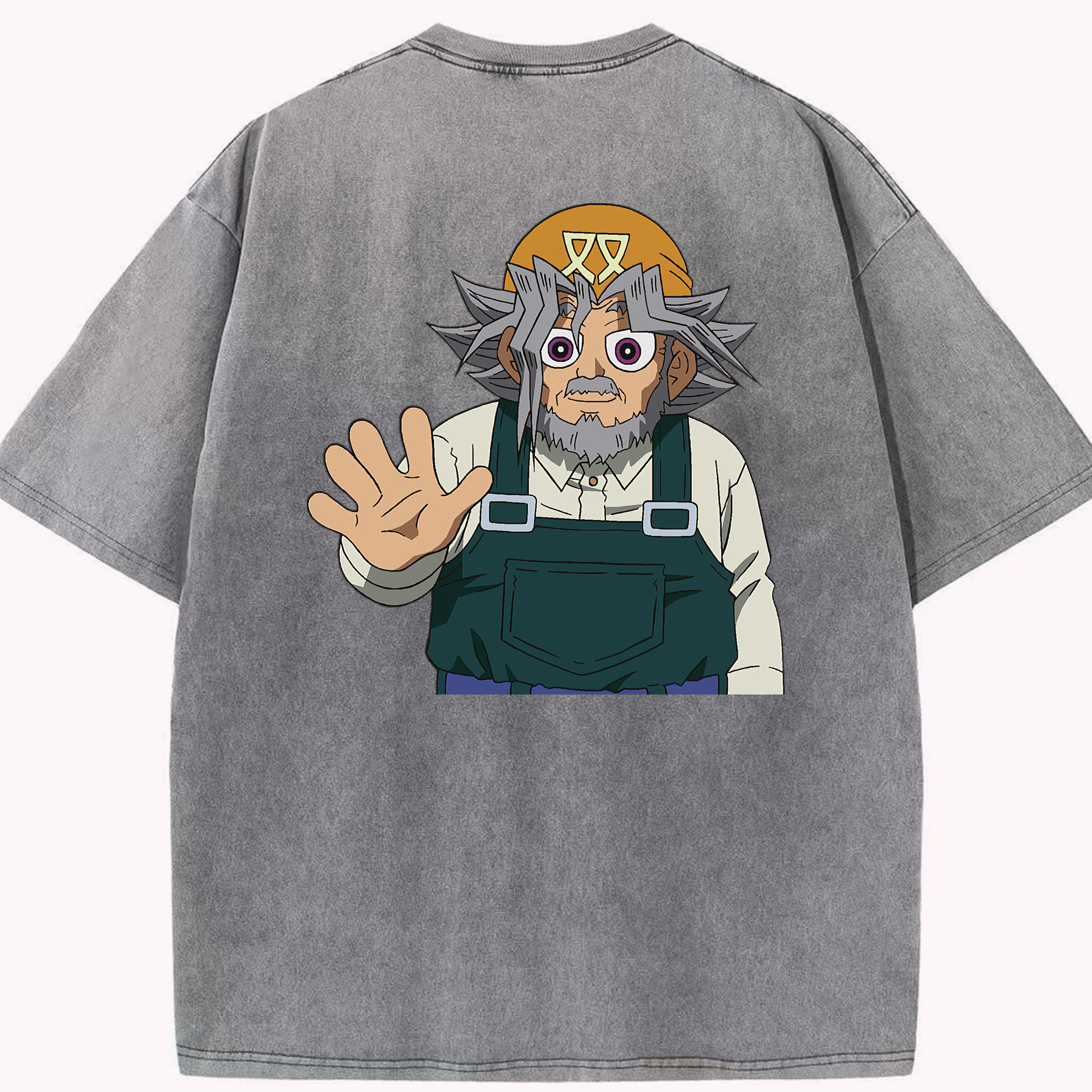 （画像用） 遊☆戯☆王 Yu-Gi-Oh! 綿100% ヴィンテージ風 半袖Tシャツ（背面プリント）