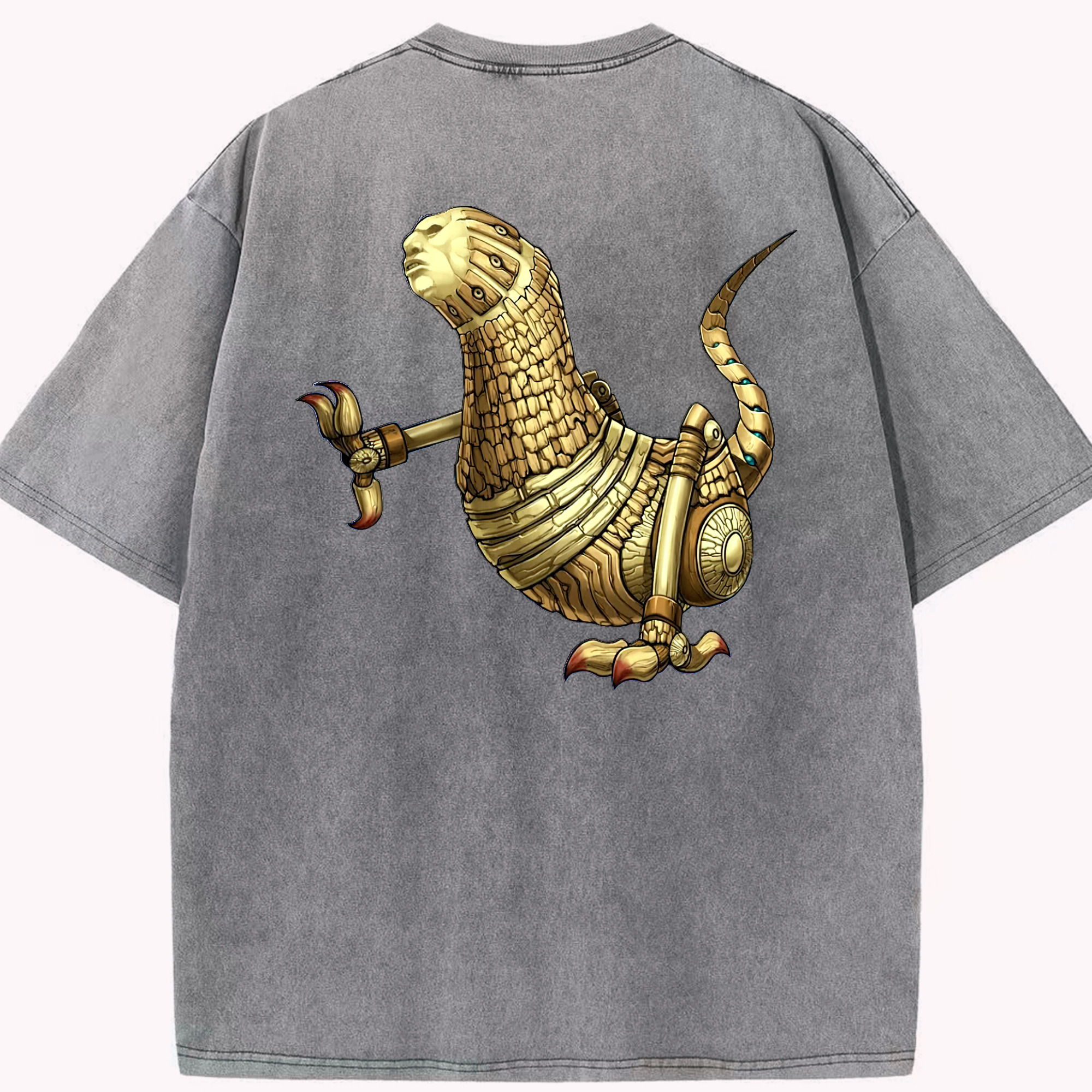 （画像用） 遊☆戯☆王 Yu-Gi-Oh! 綿100% ヴィンテージ風 半袖Tシャツ（背面プリント）