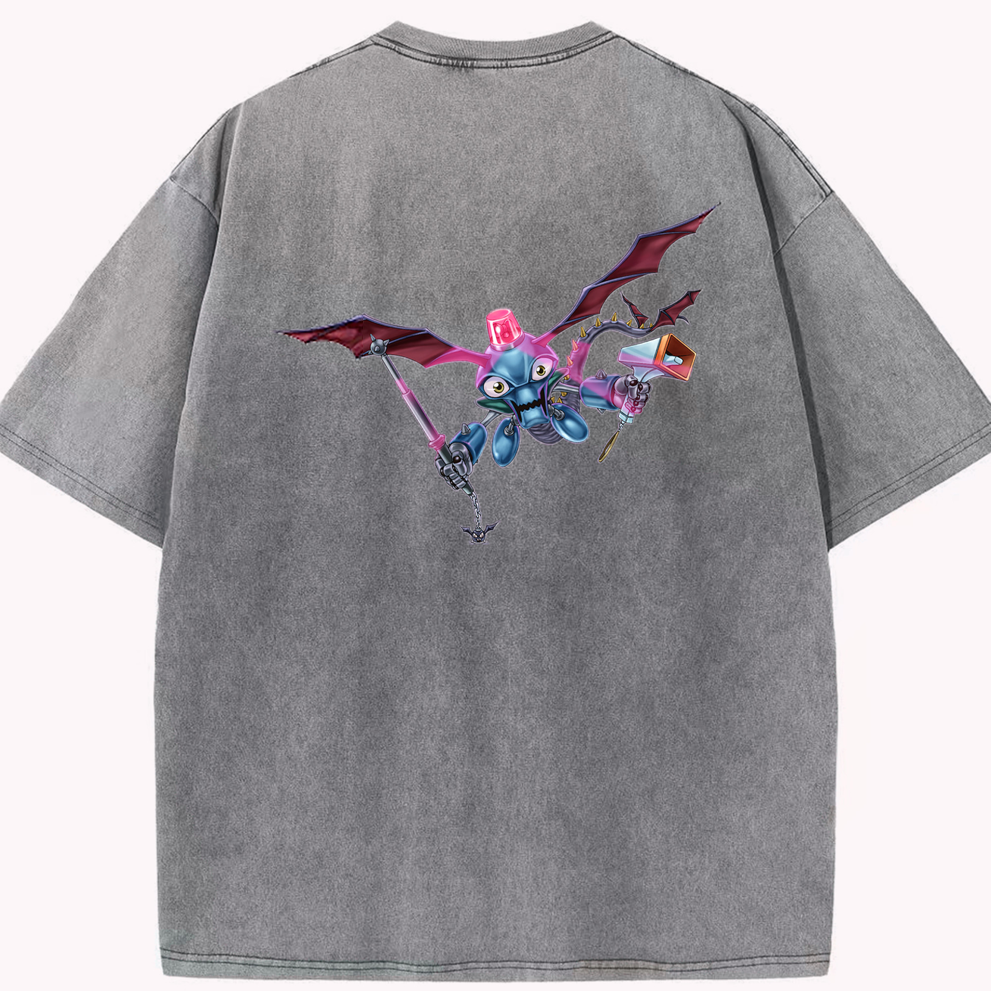 （画像用） 遊☆戯☆王 Yu-Gi-Oh! 綿100% ヴィンテージ風 半袖Tシャツ（背面プリント）