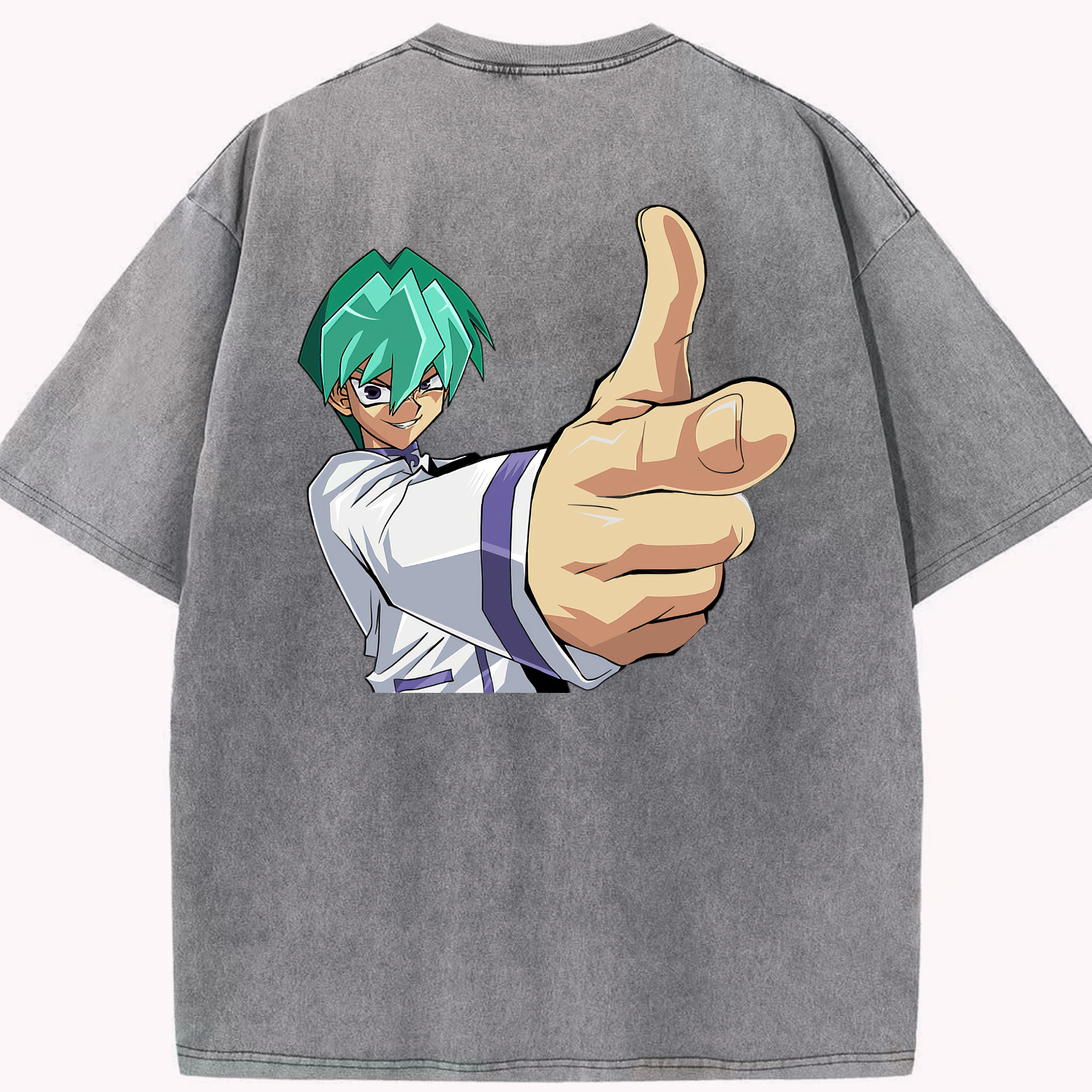 （画像用） 遊☆戯☆王 Yu-Gi-Oh! 綿100% ヴィンテージ風 半袖Tシャツ（背面プリント）