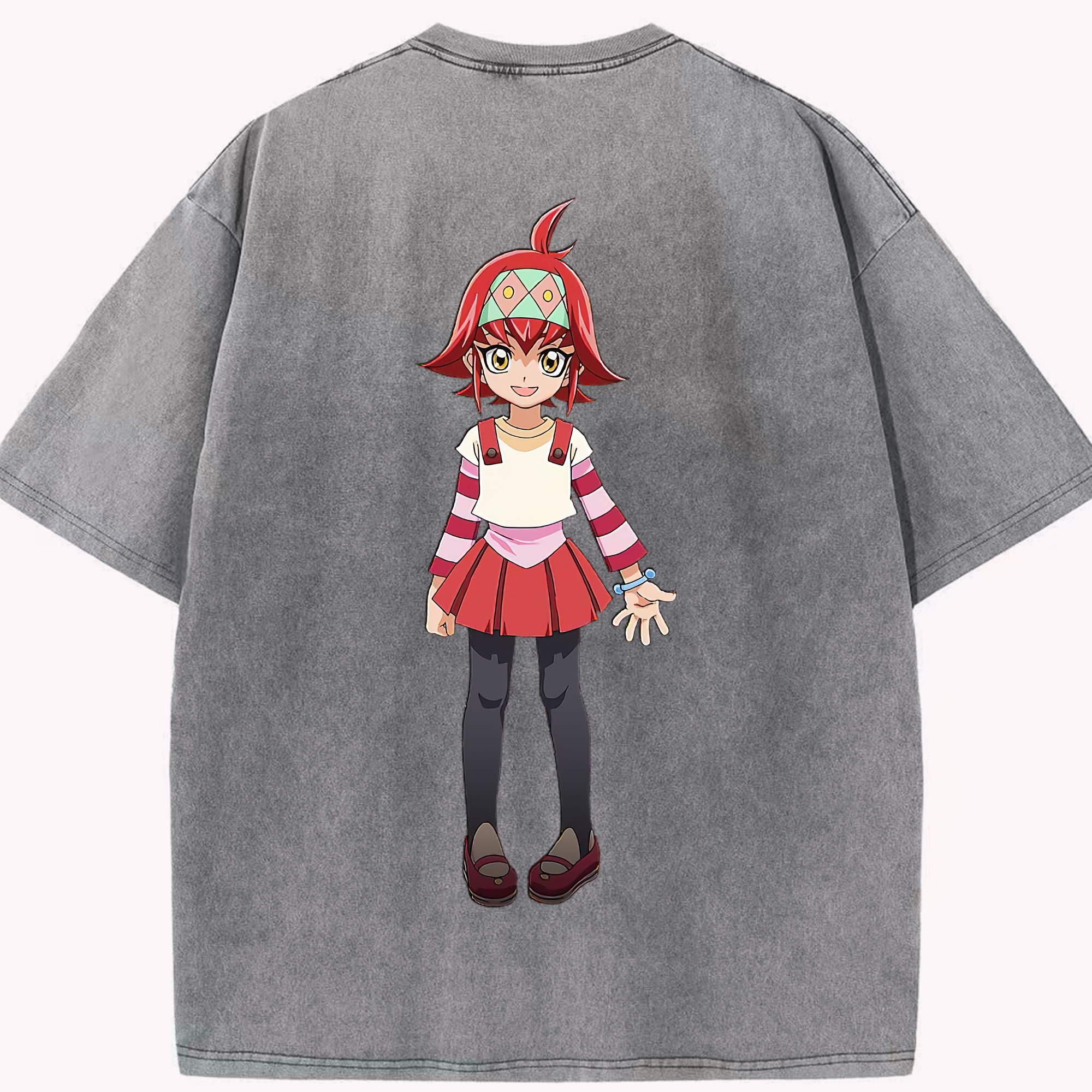 （画像用） 遊☆戯☆王 Yu-Gi-Oh! 綿100% ヴィンテージ風 半袖Tシャツ（背面プリント）