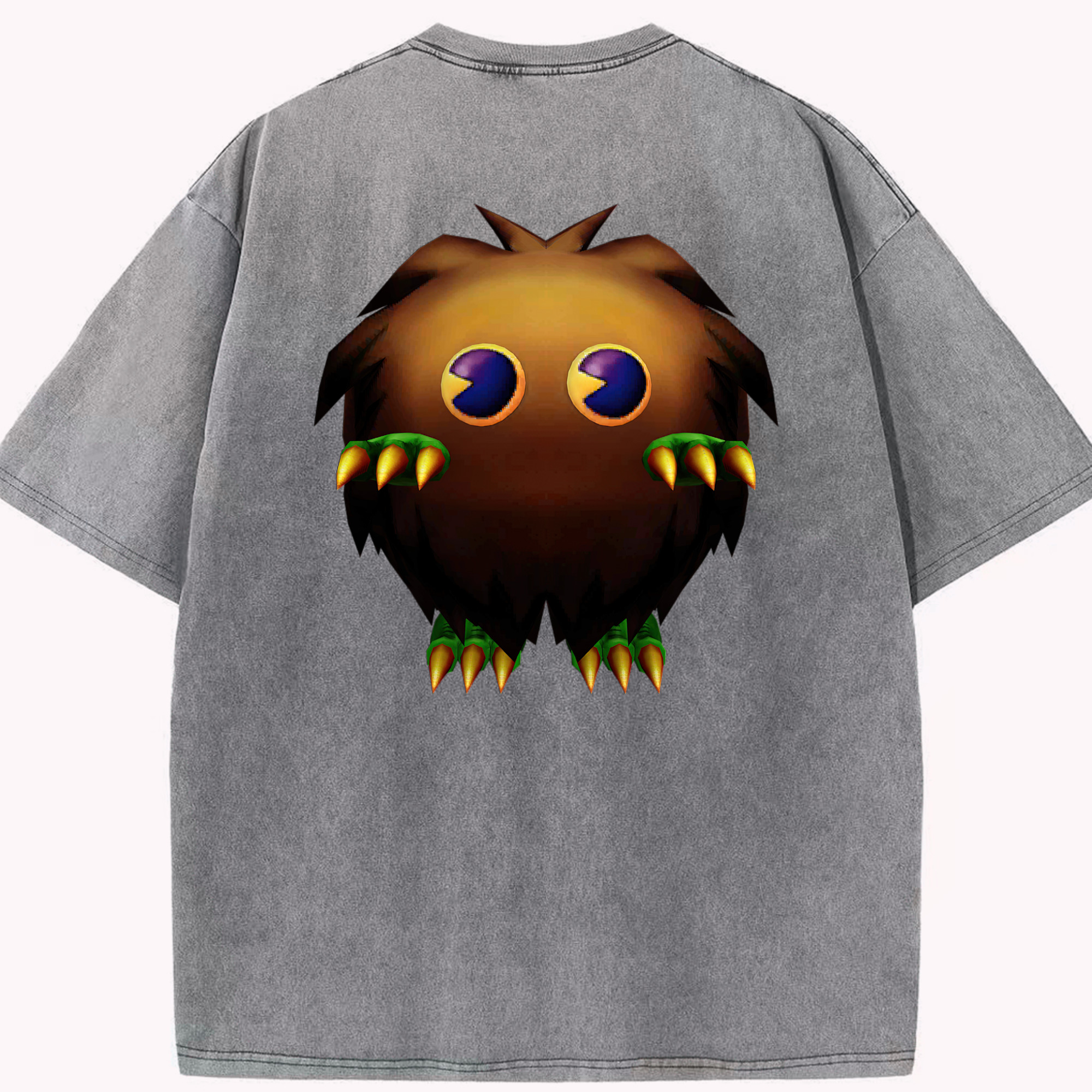（画像用） 遊☆戯☆王 Yu-Gi-Oh! 綿100% ヴィンテージ風 半袖Tシャツ（背面プリント）