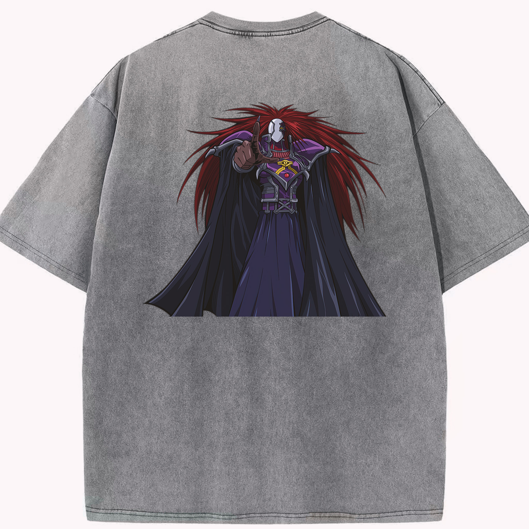 （画像用） 遊☆戯☆王 Yu-Gi-Oh! 綿100% ヴィンテージ風 半袖Tシャツ（背面プリント）