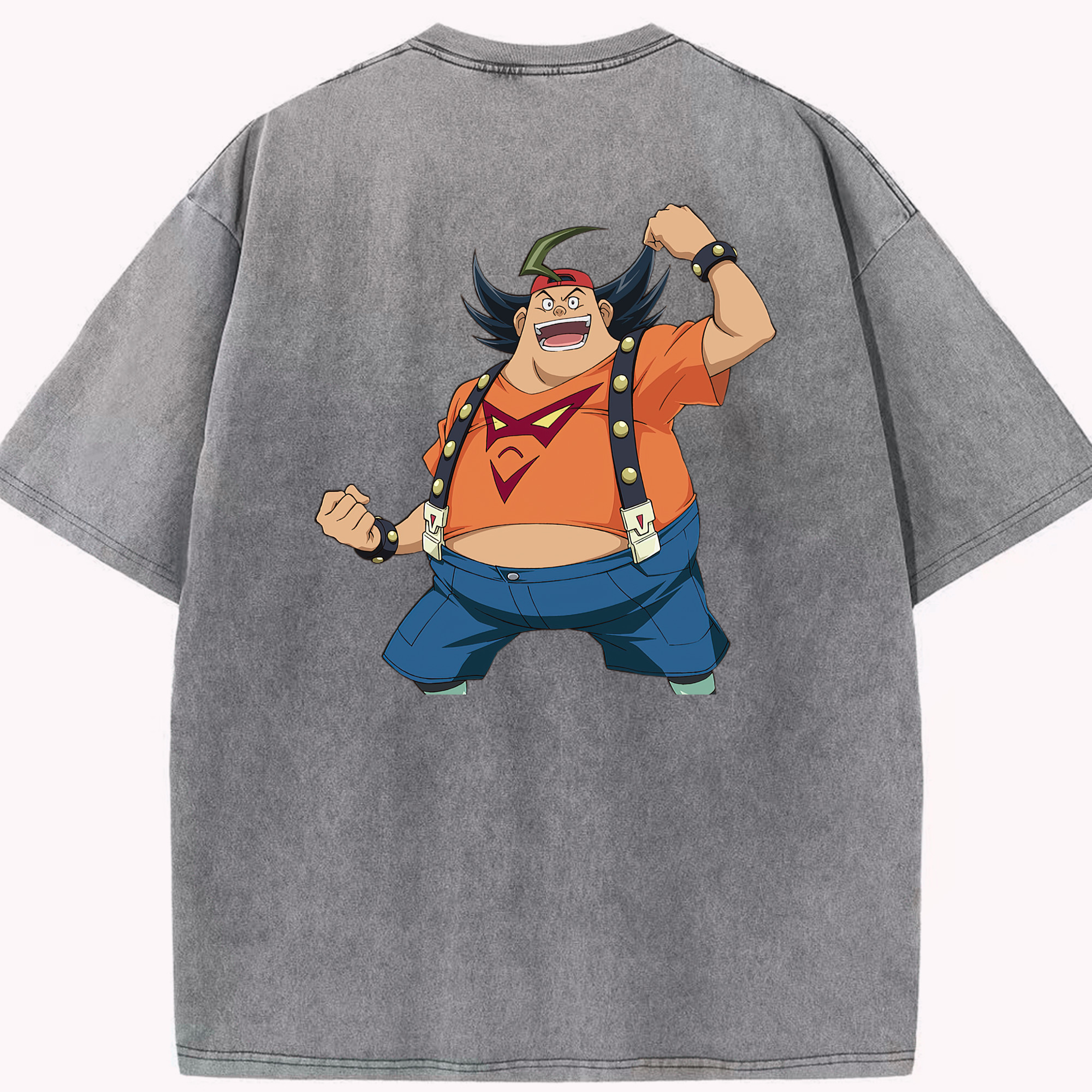 （画像用） 遊☆戯☆王 Yu-Gi-Oh! 綿100% ヴィンテージ風 半袖Tシャツ（背面プリント）