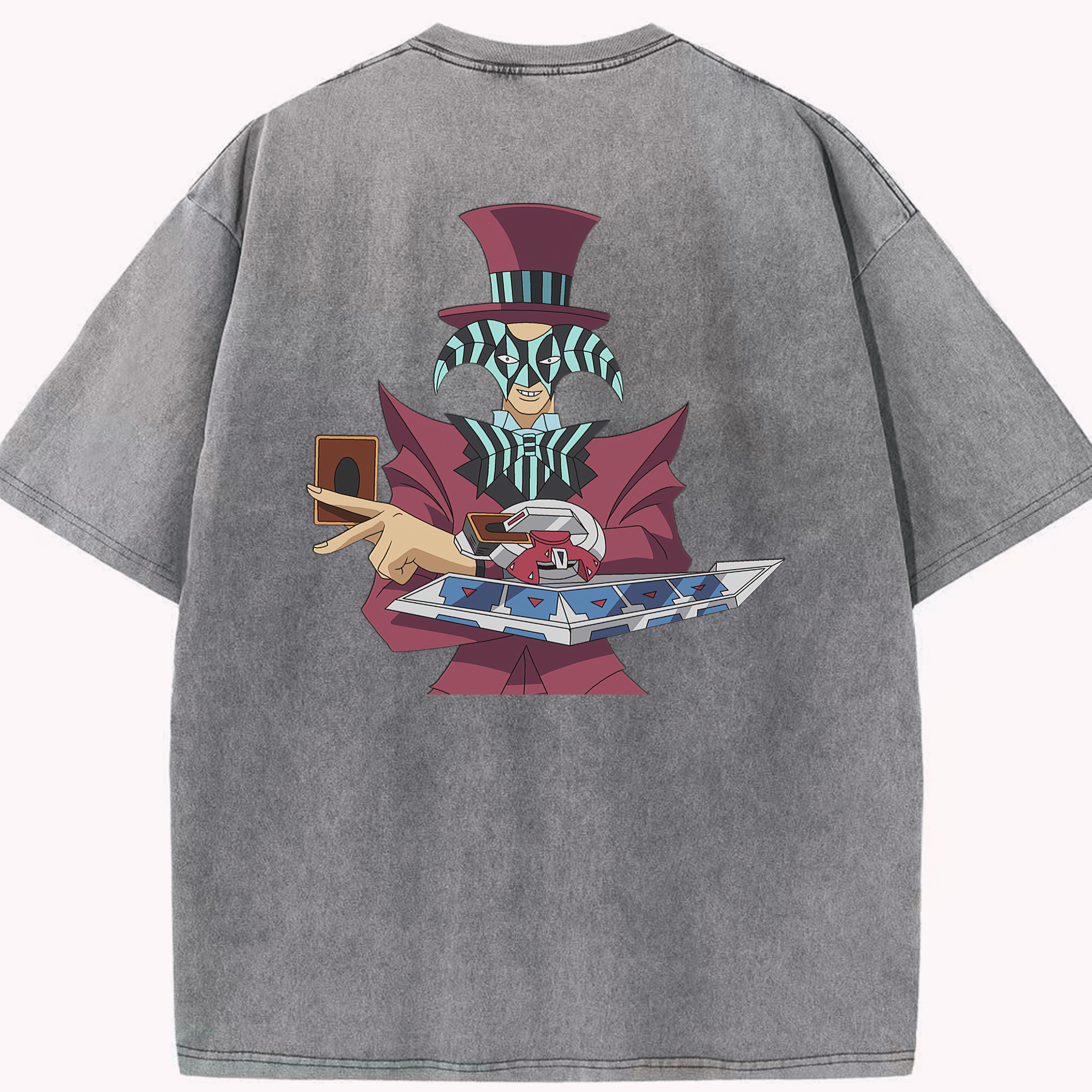 （画像用） 遊☆戯☆王 Yu-Gi-Oh! 綿100% ヴィンテージ風 半袖Tシャツ（背面プリント）