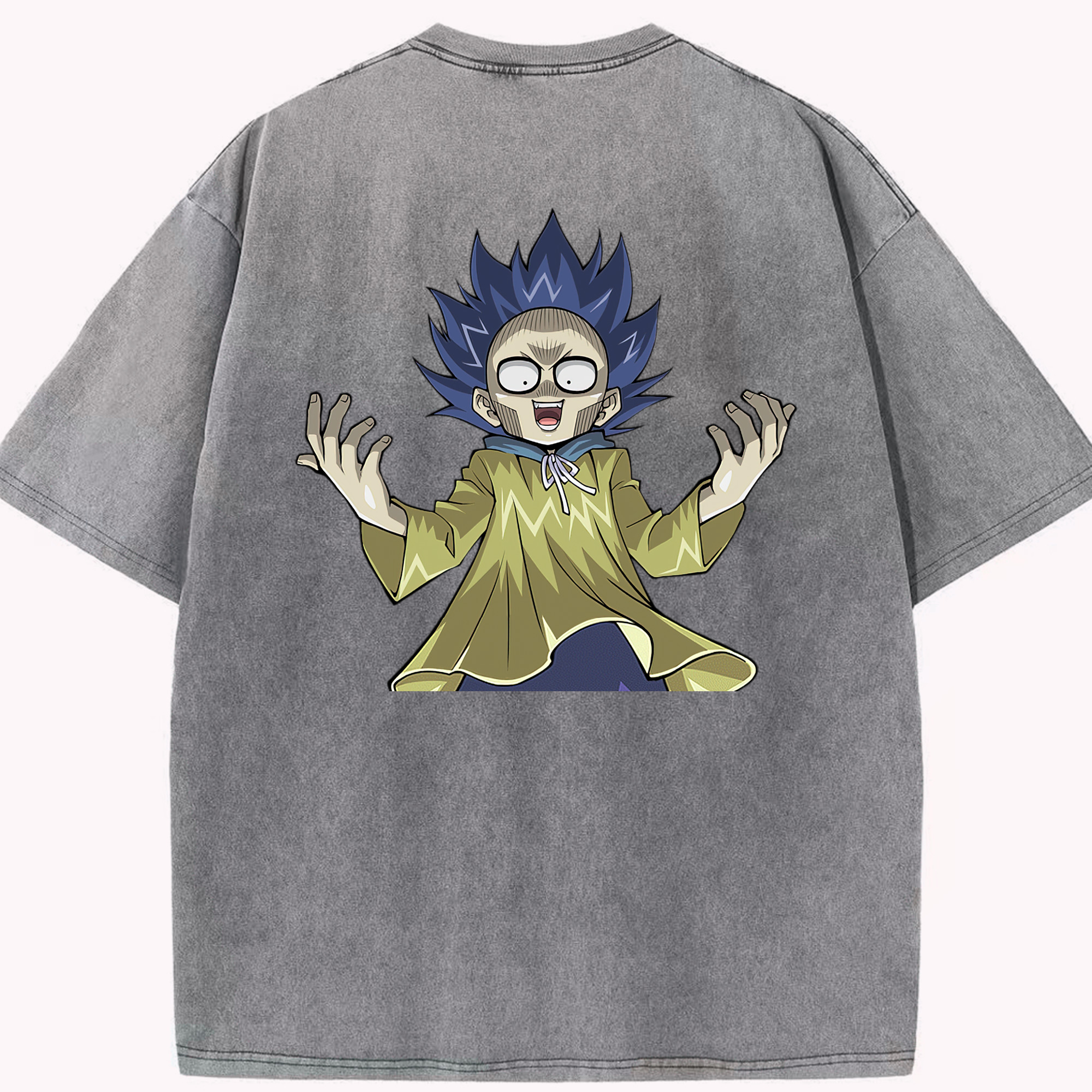 （画像用） 遊☆戯☆王 Yu-Gi-Oh! 綿100% ヴィンテージ風 半袖Tシャツ（背面プリント）