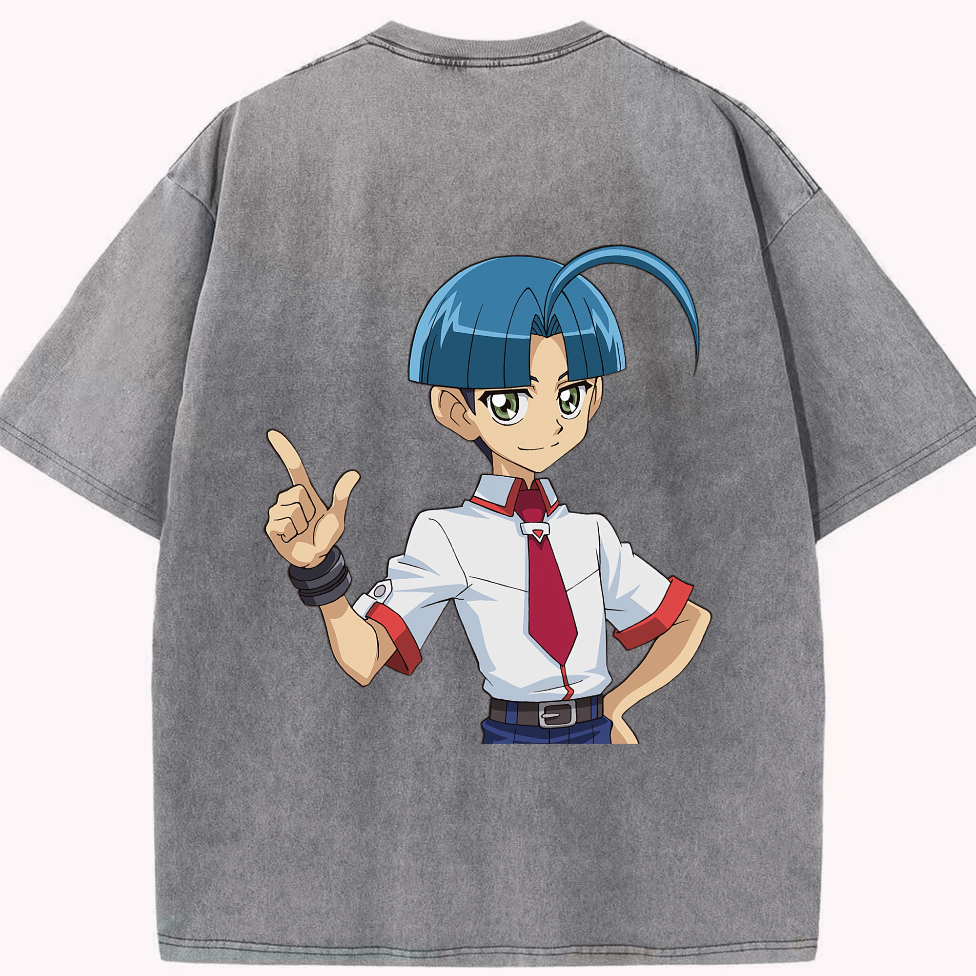 （画像用） 遊☆戯☆王 Yu-Gi-Oh! 綿100% ヴィンテージ風 半袖Tシャツ（背面プリント）